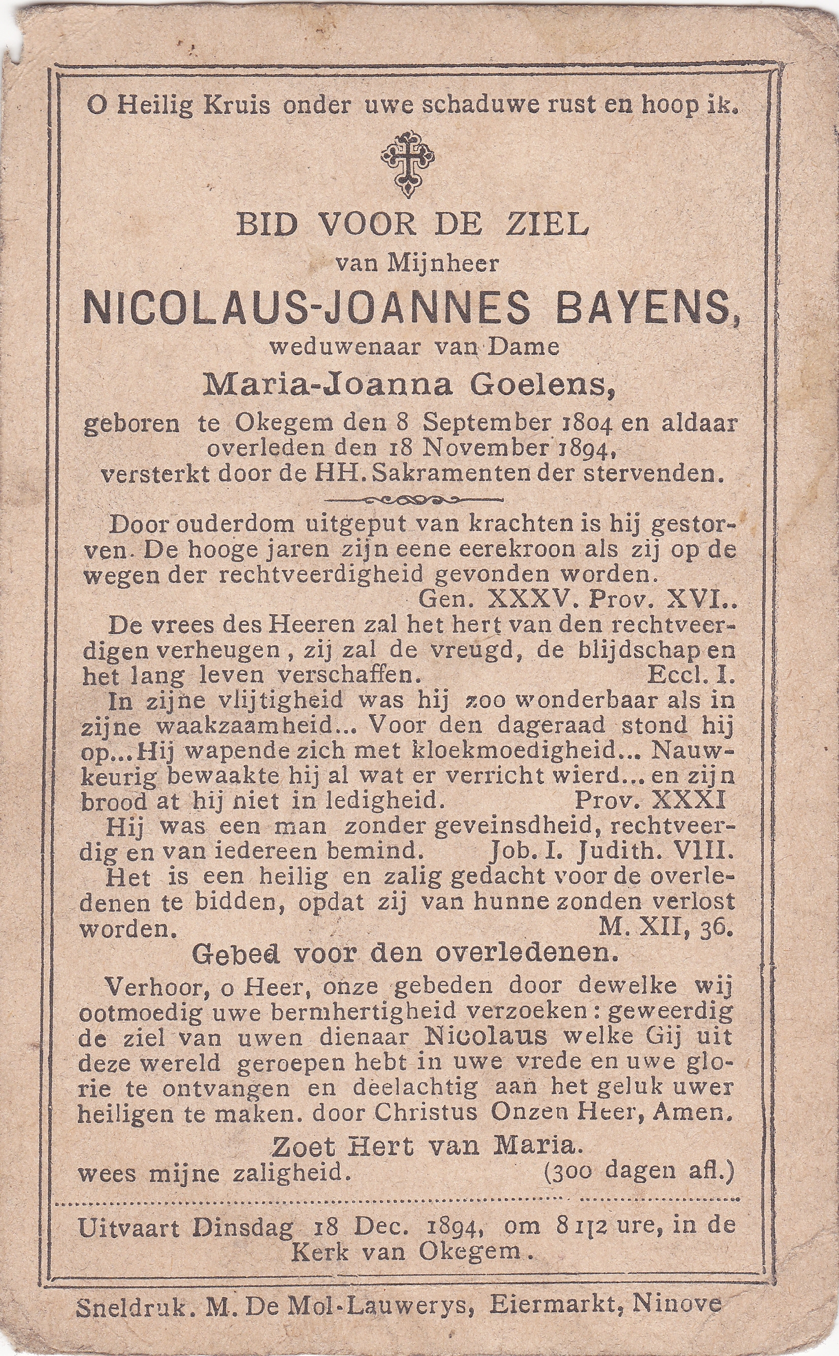Bayens Nicolaus Joannes
