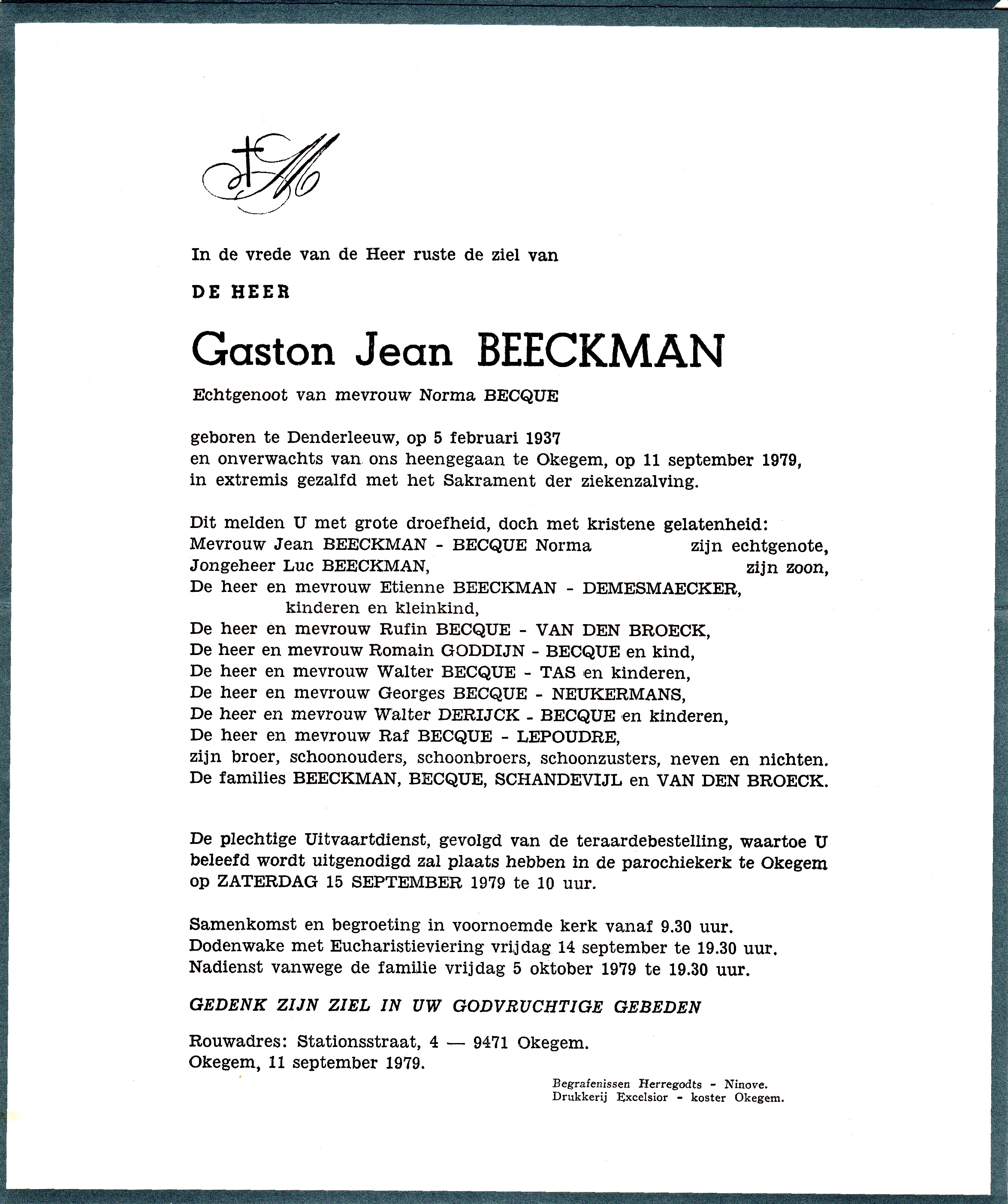 Beeckman Gaston Jean 