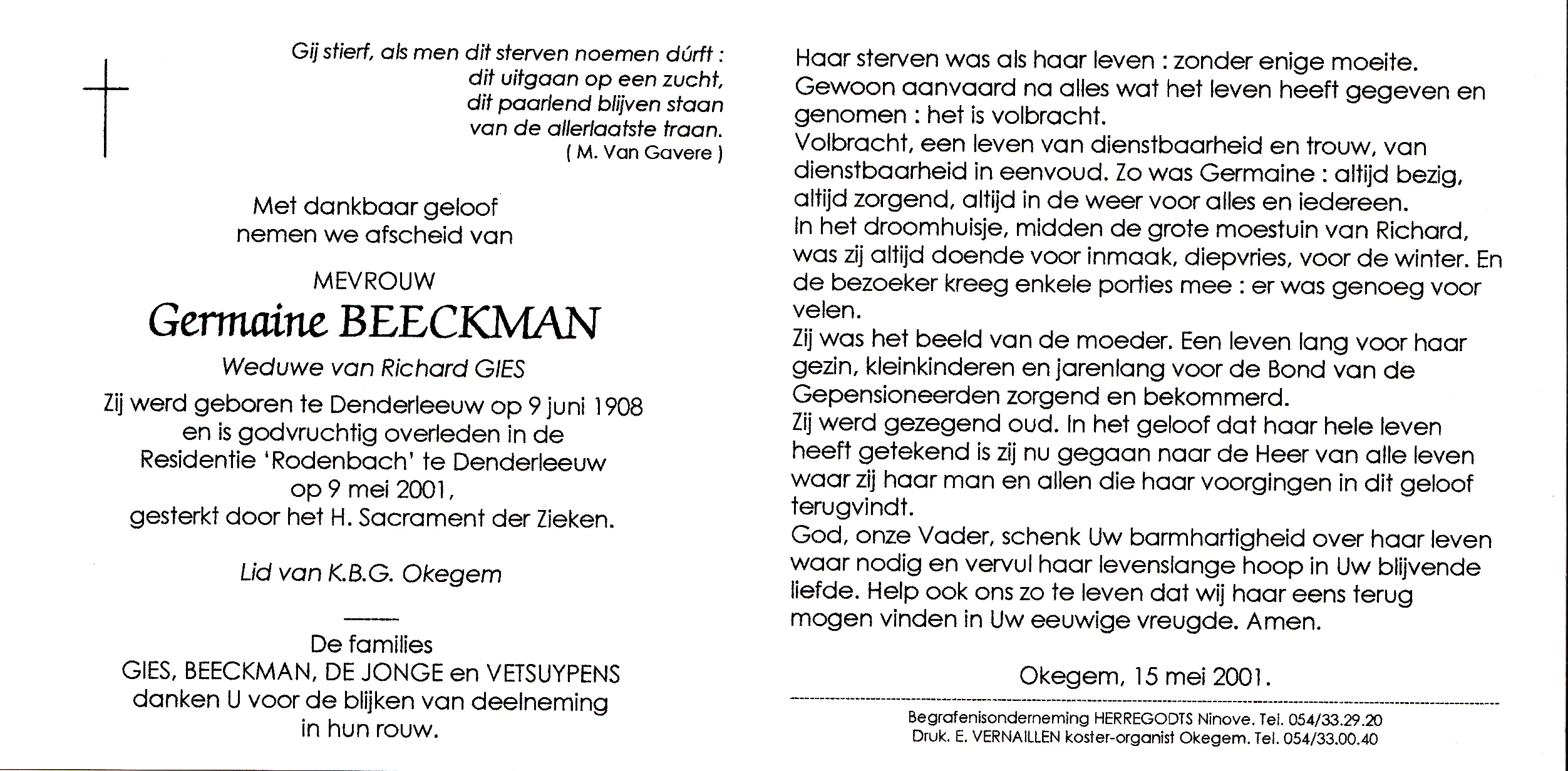 Beeckman Germaine