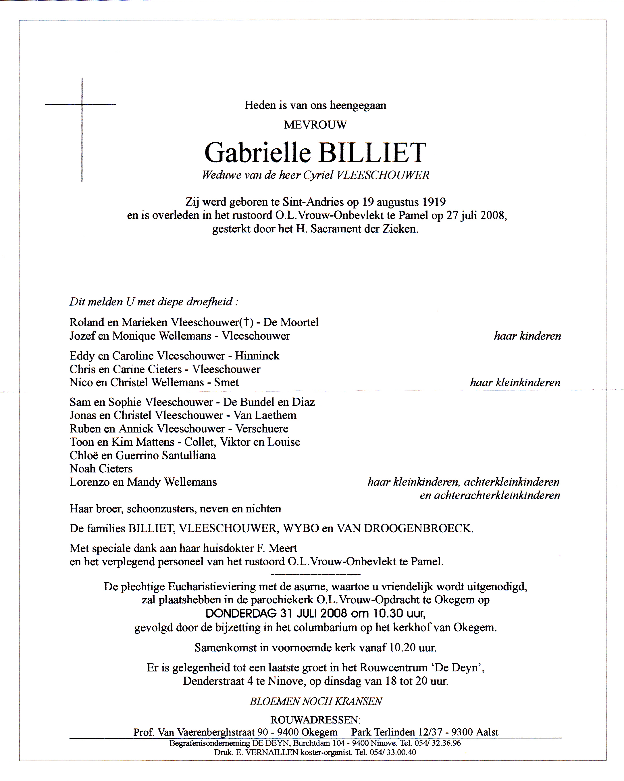 Billiet Gabrielle    