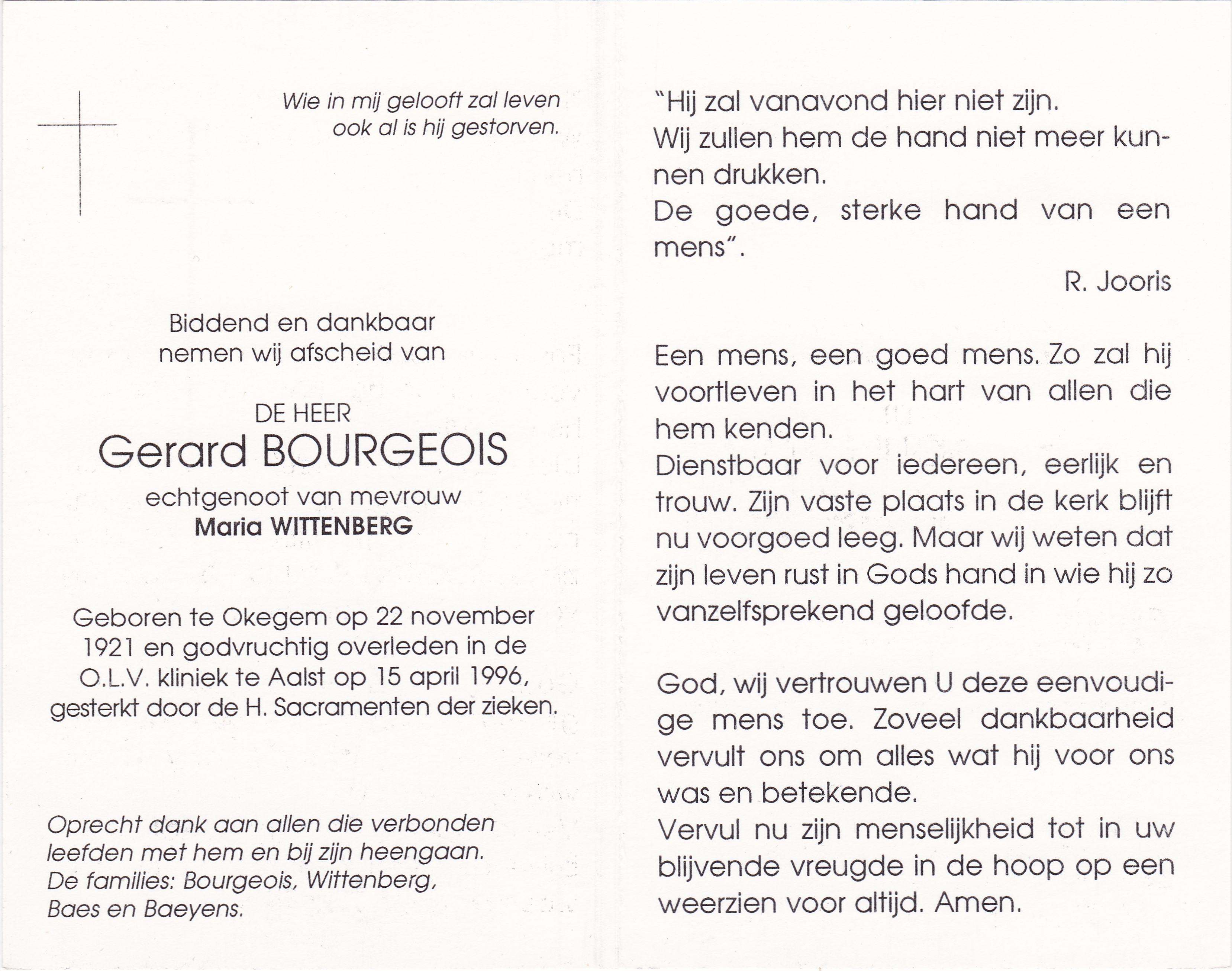 Bourgeois Gerard