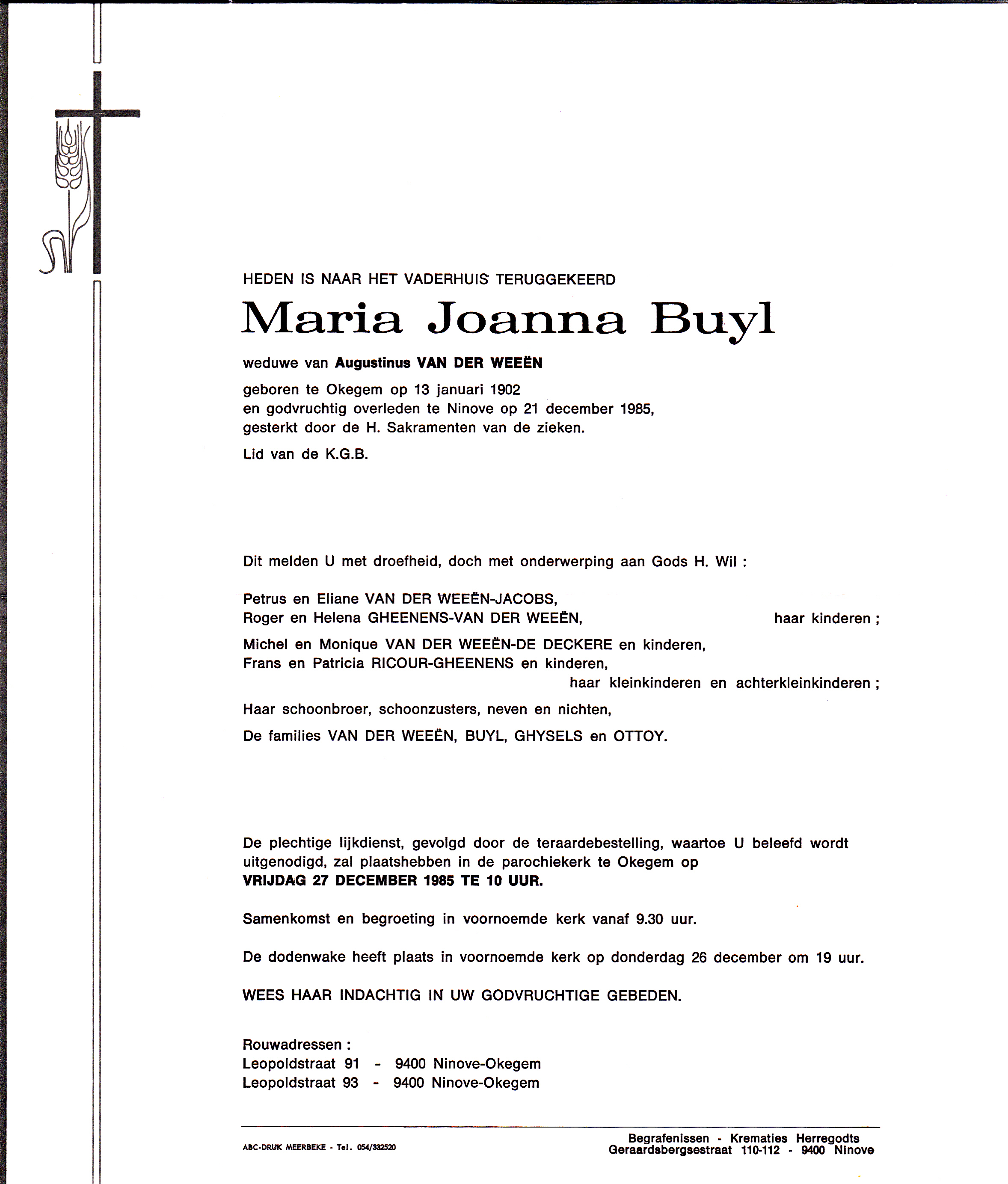 Buyl Maria Joanna 