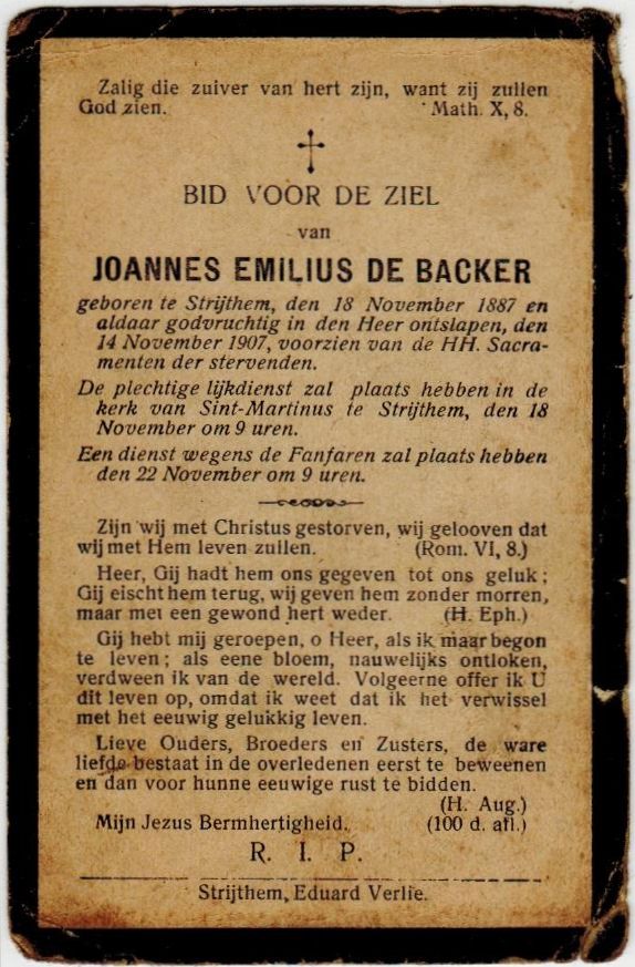 De Backer Joannes Emilius