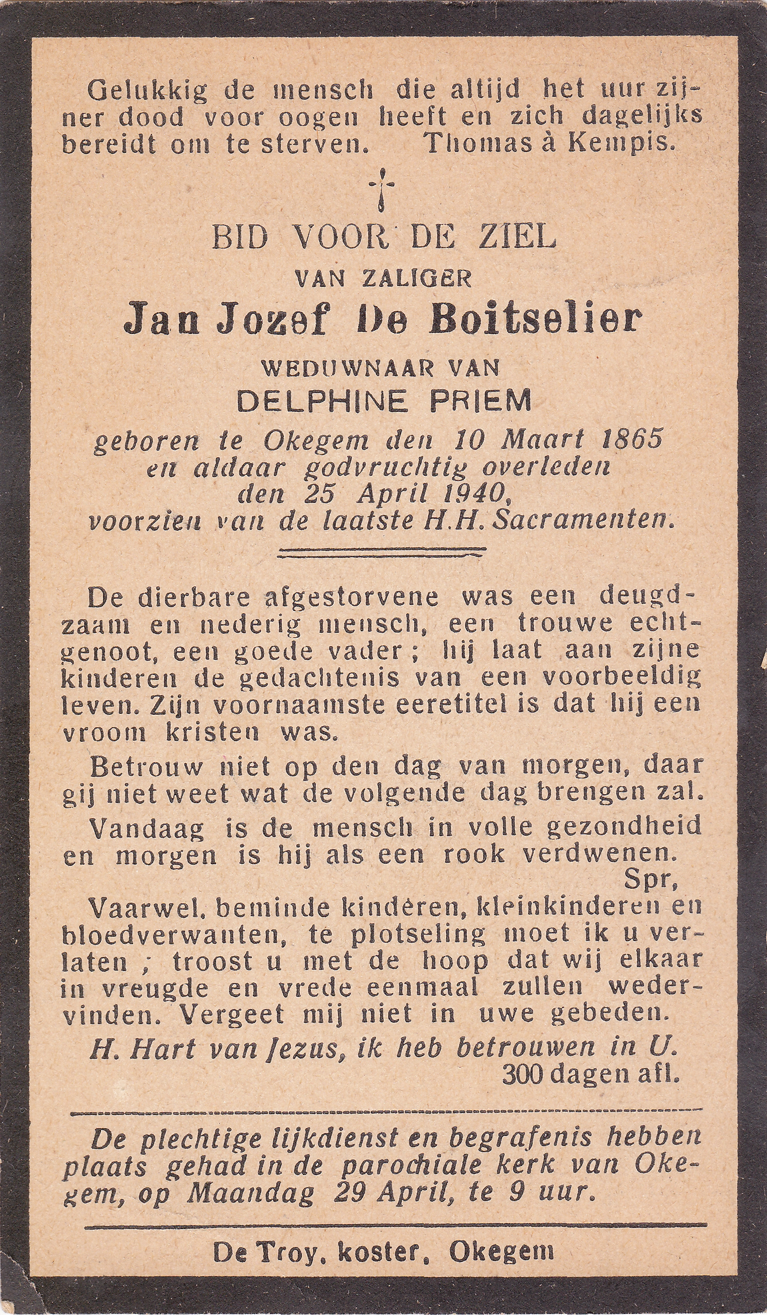 De Boitselier Jan Jozef