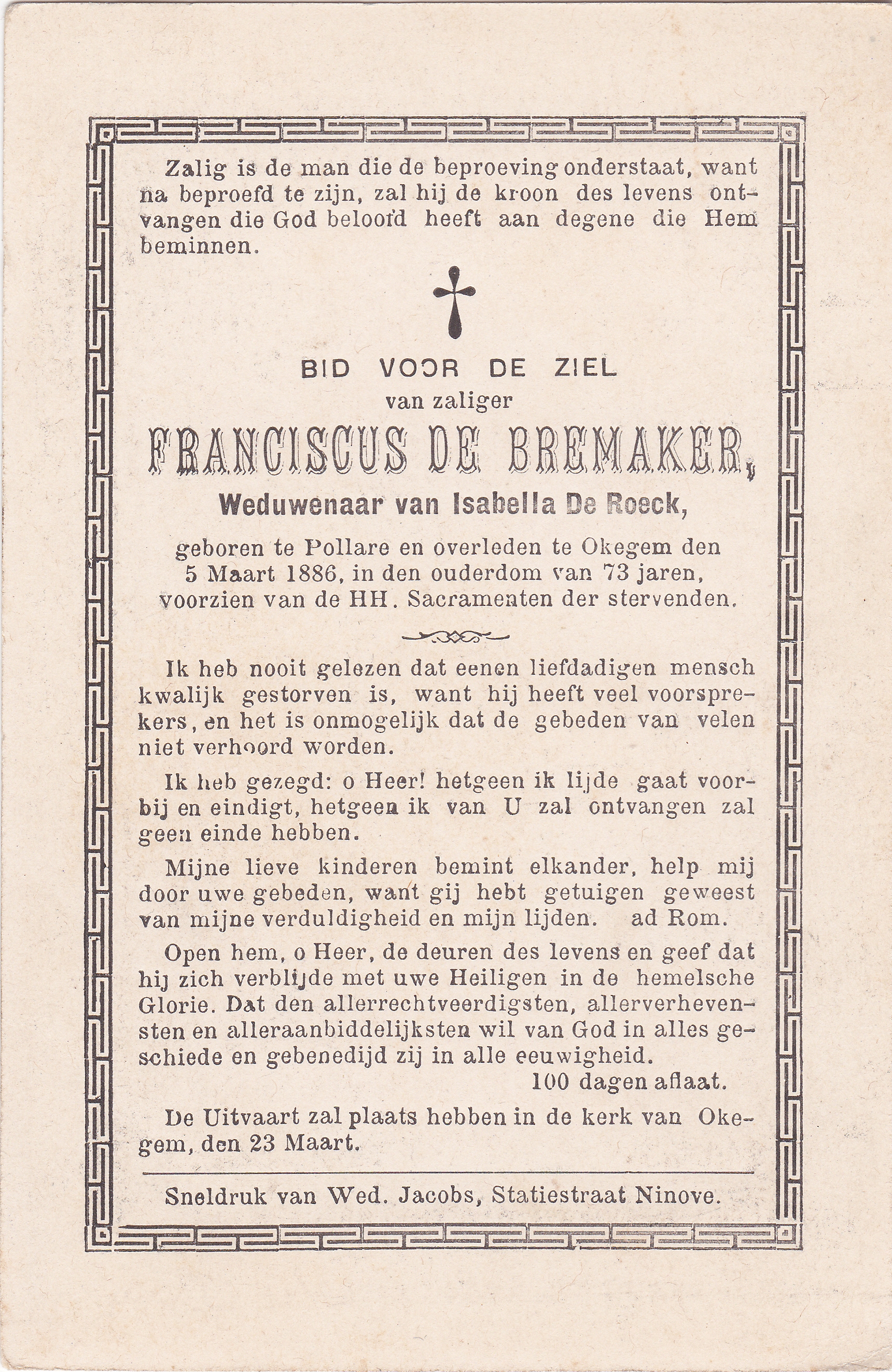De Bremaker Franciscus