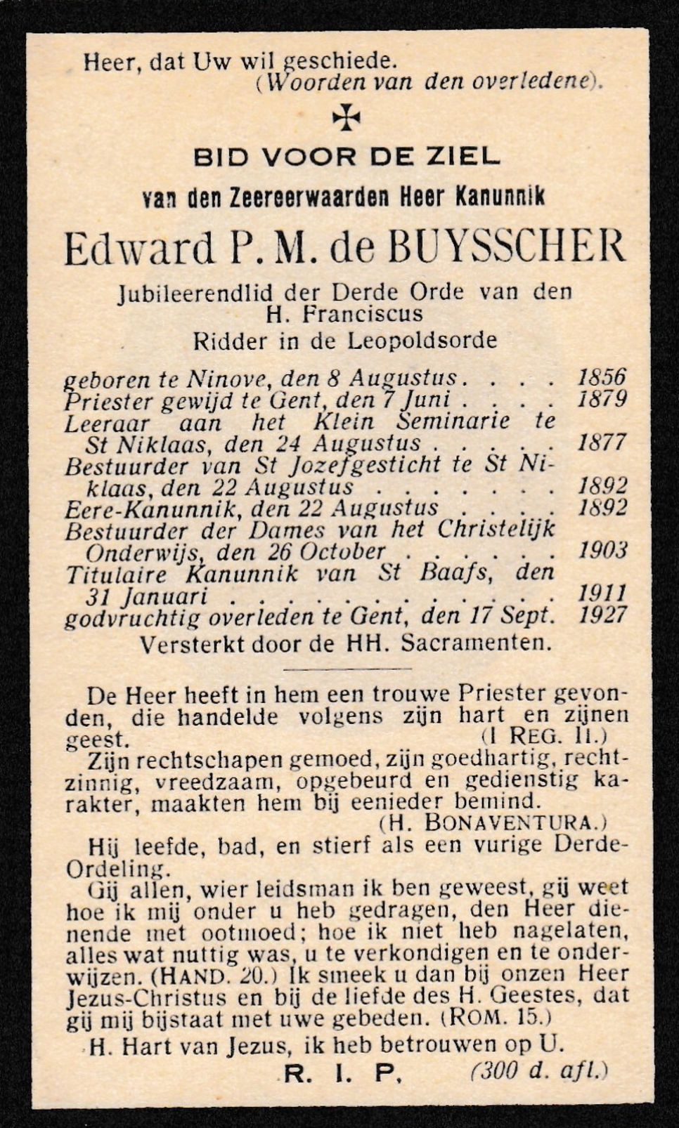 De Buysscher Edward P. M.