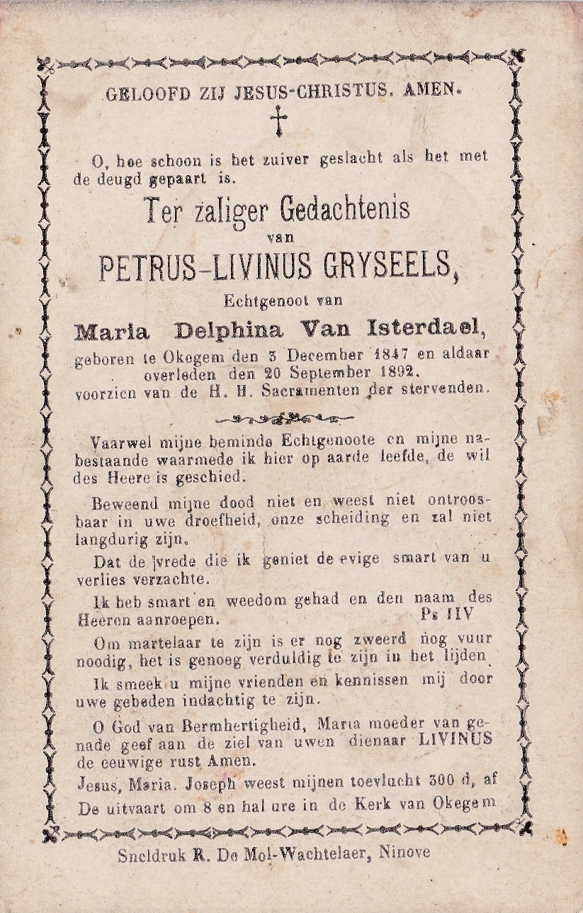 Gryseels Petrus Livinus