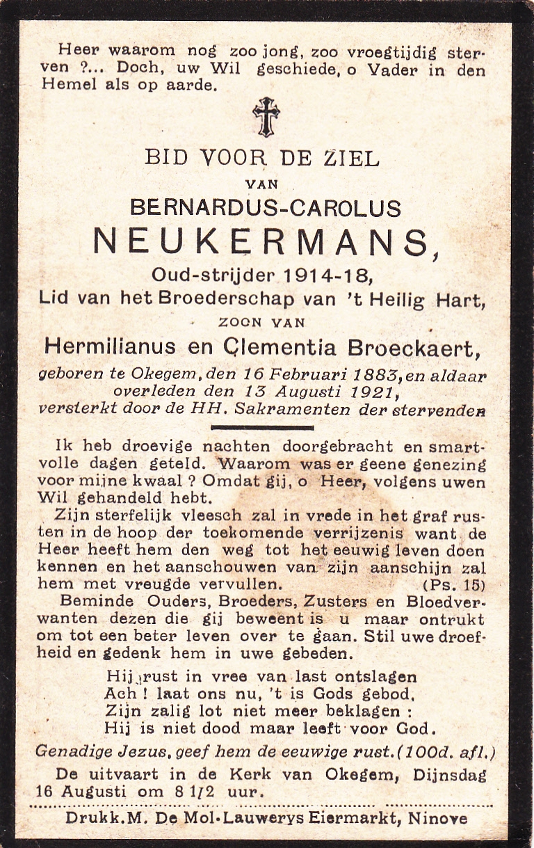 Neukermans Bernardus Carolus
