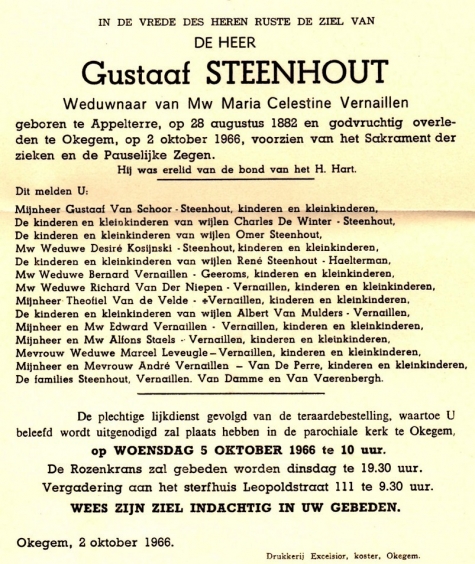 Steenhout Gustaaf   