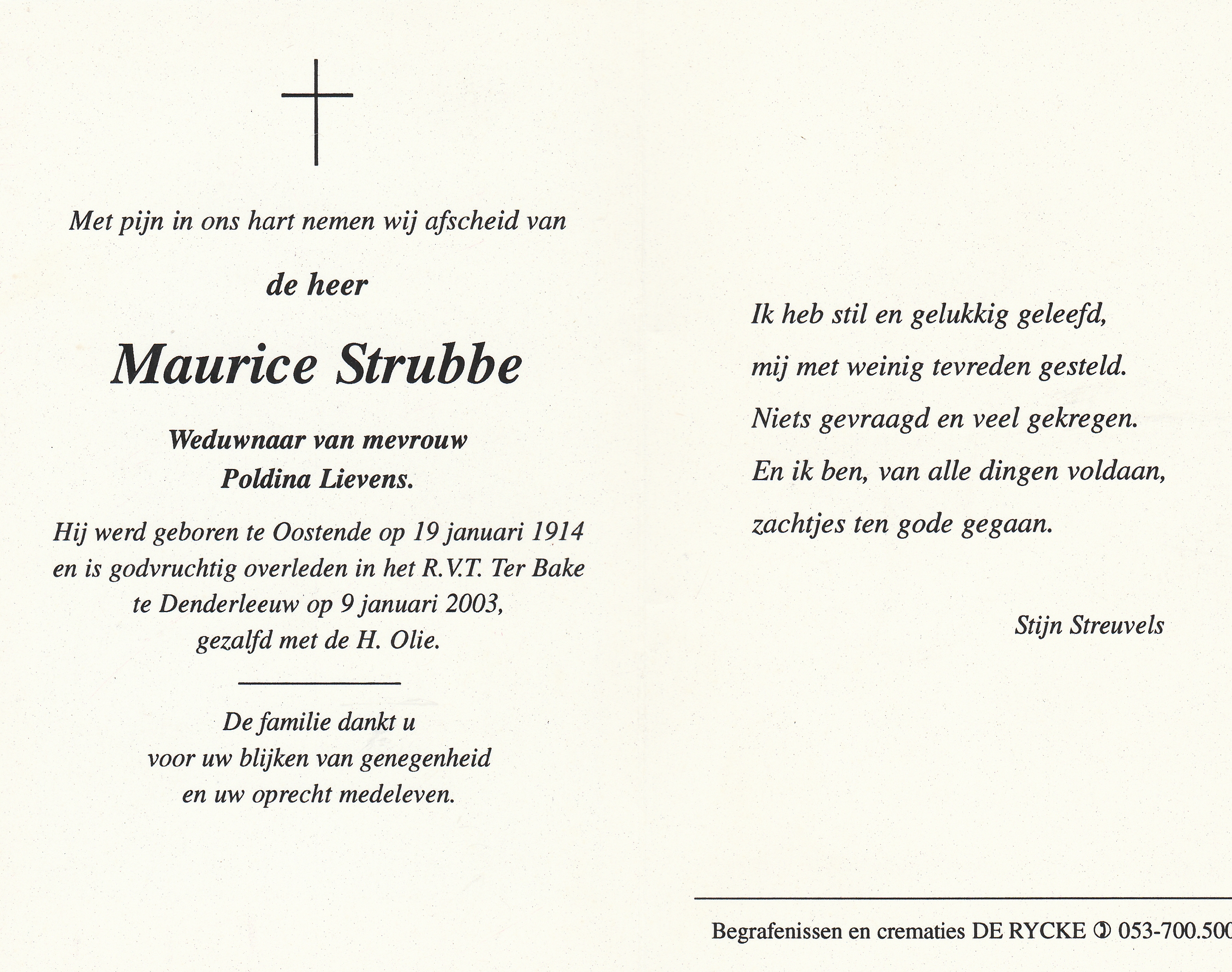 Strubbe Maurice