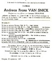 Van Snick Andreas Frans