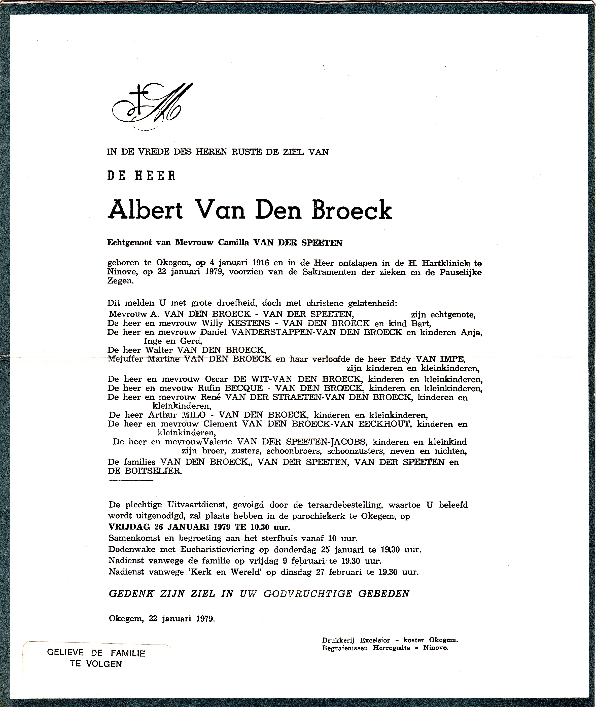 Van den Broeck Albert  