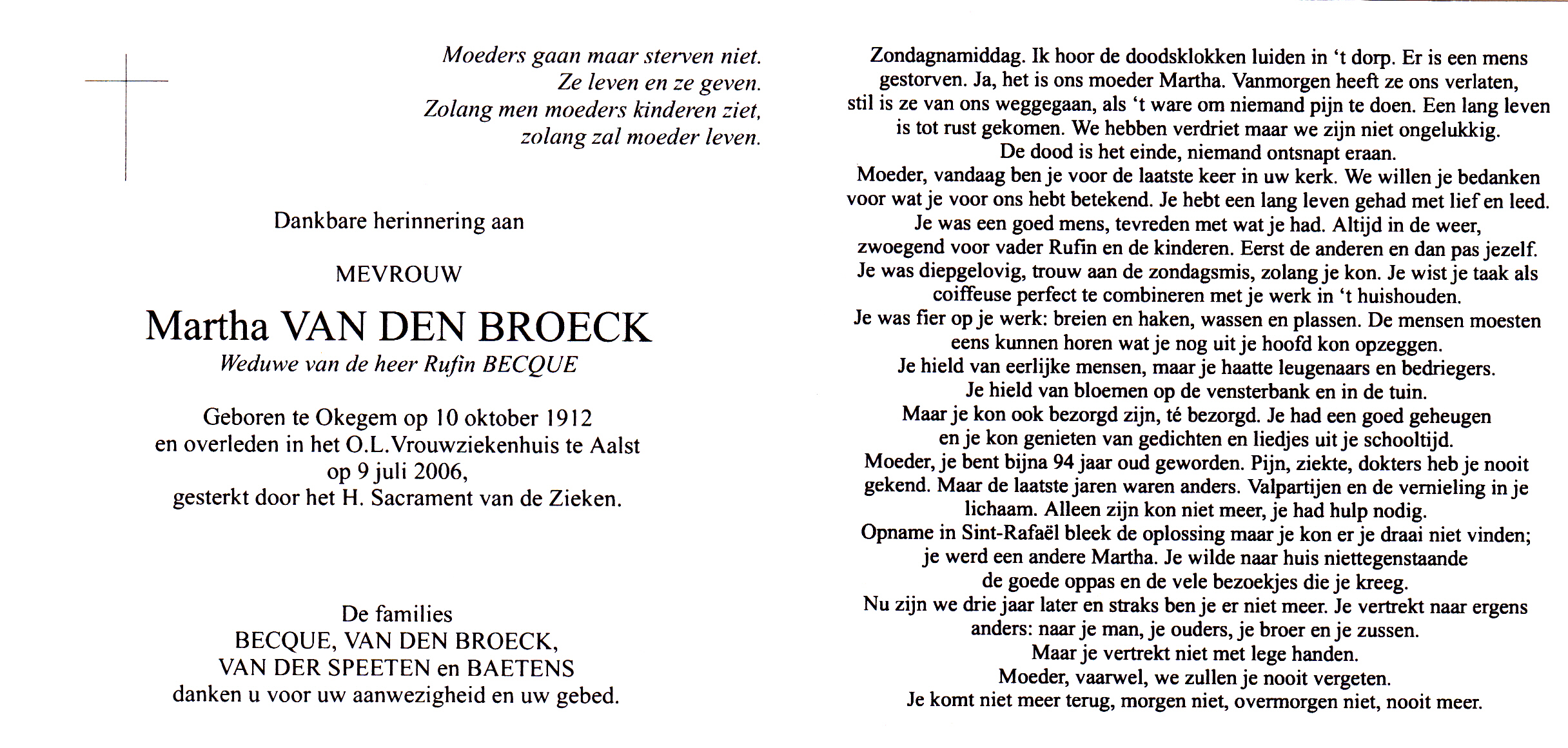 Van den Broeck Martha