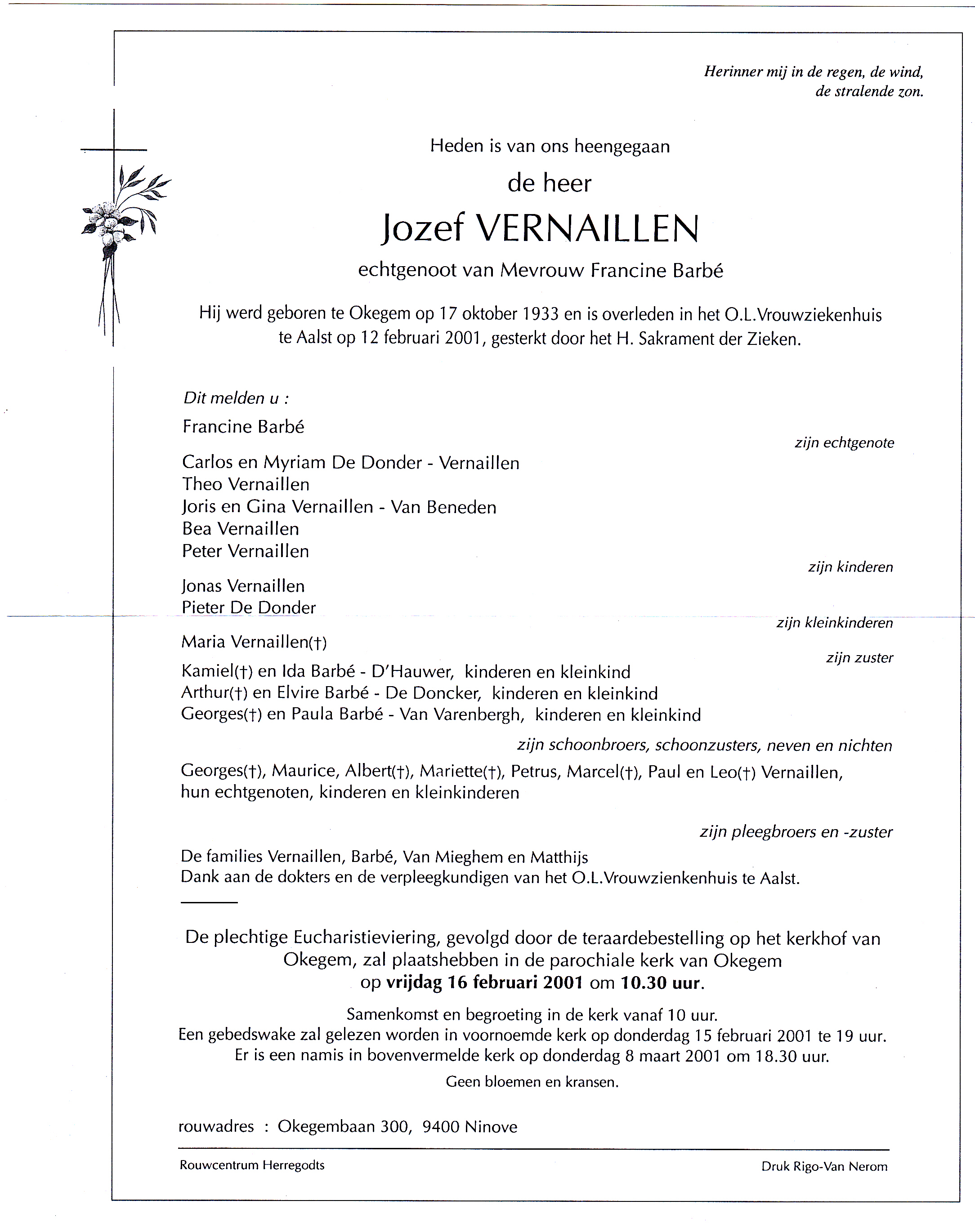 Vernaillen Jozef (2001) 
