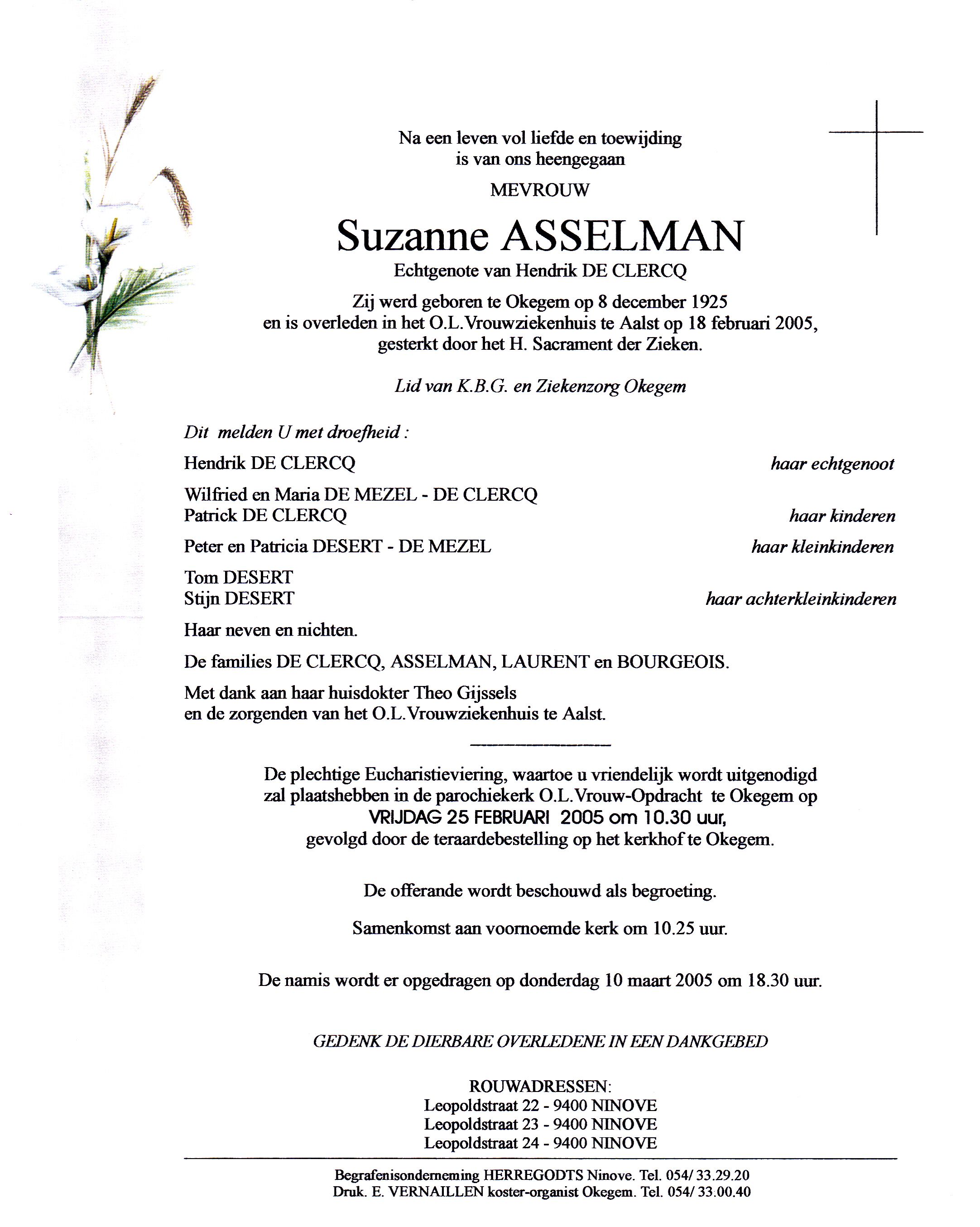 Asselman Suzanne 