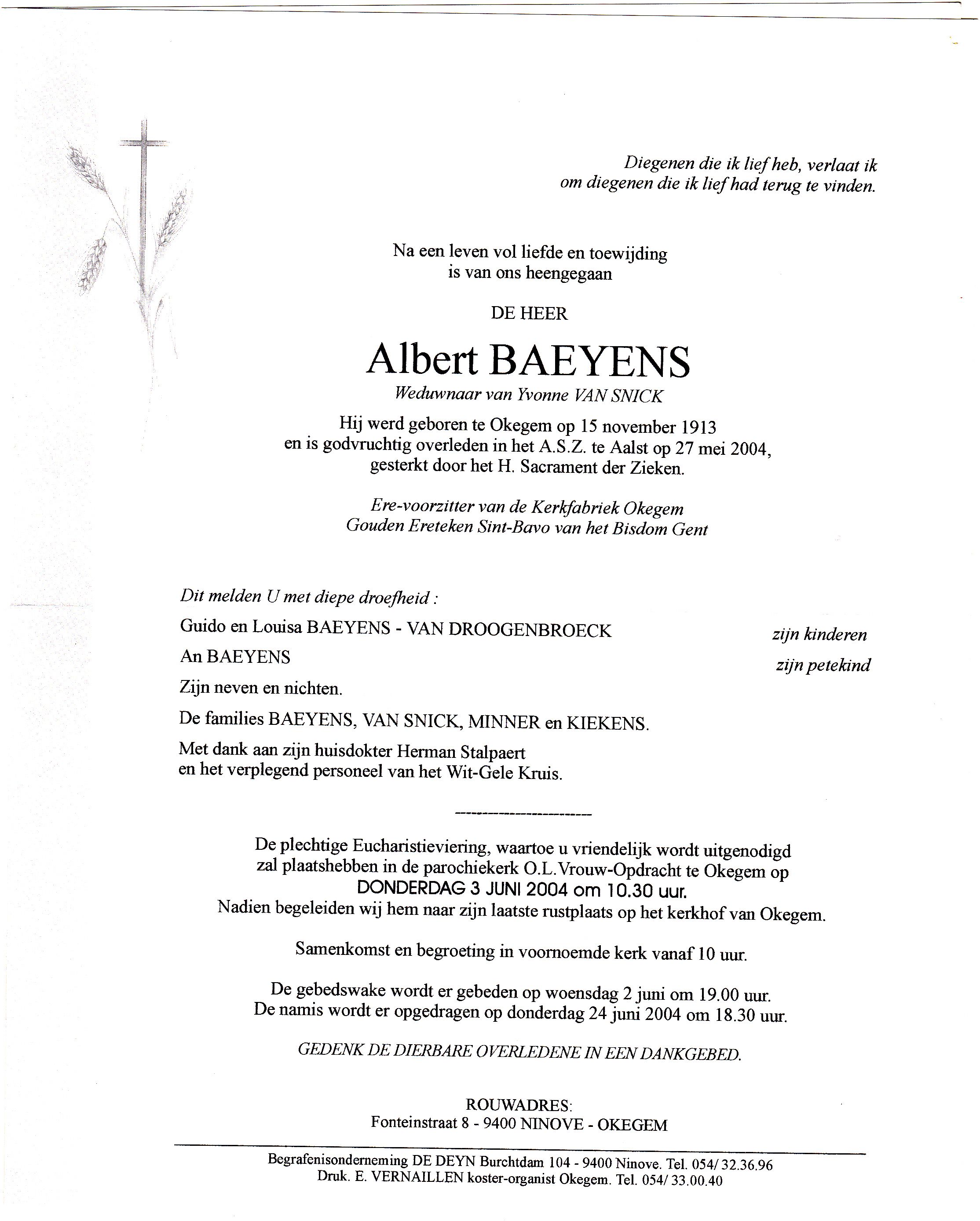 Baeyens Albert 