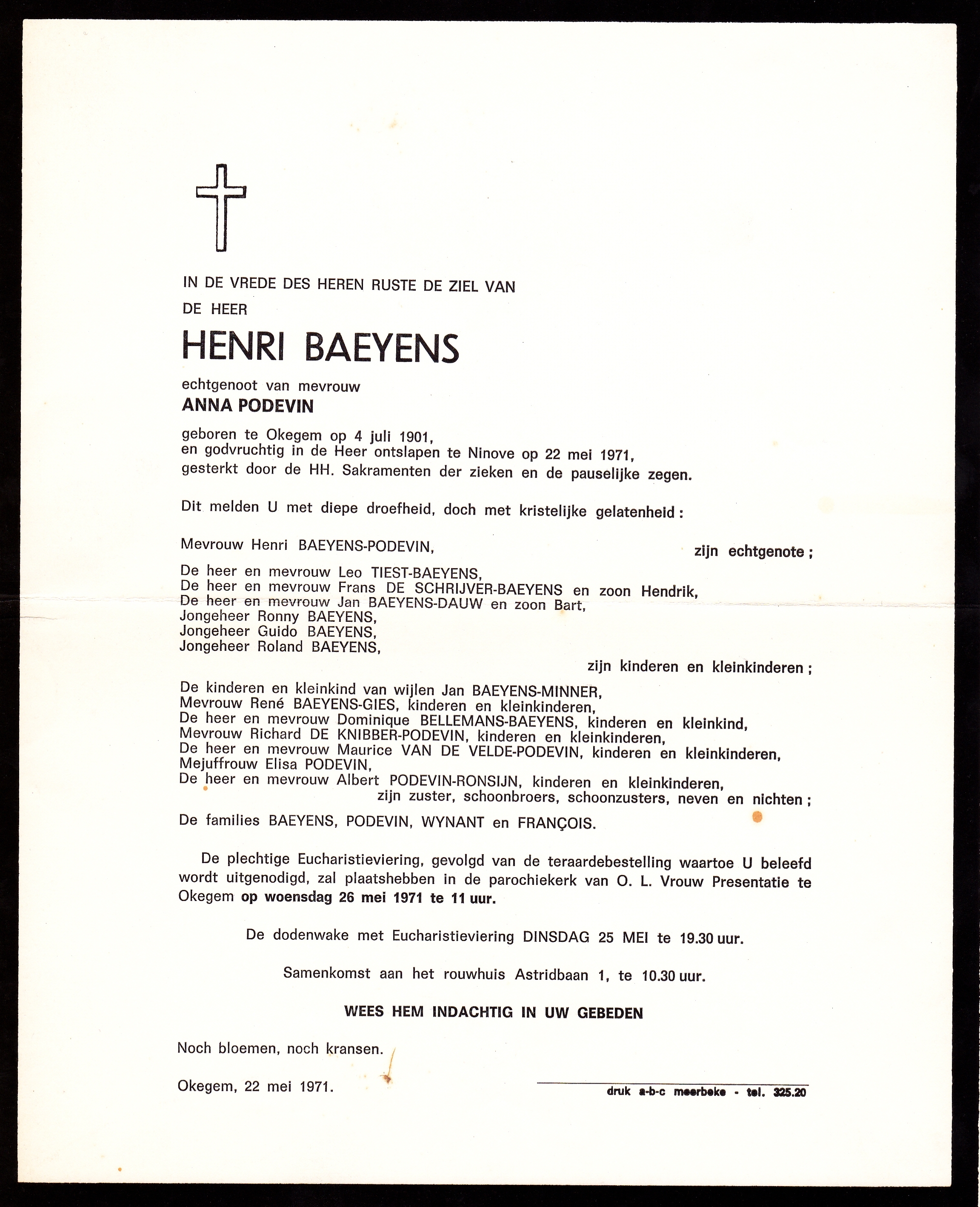 Baeyens Henri (x Podevin)