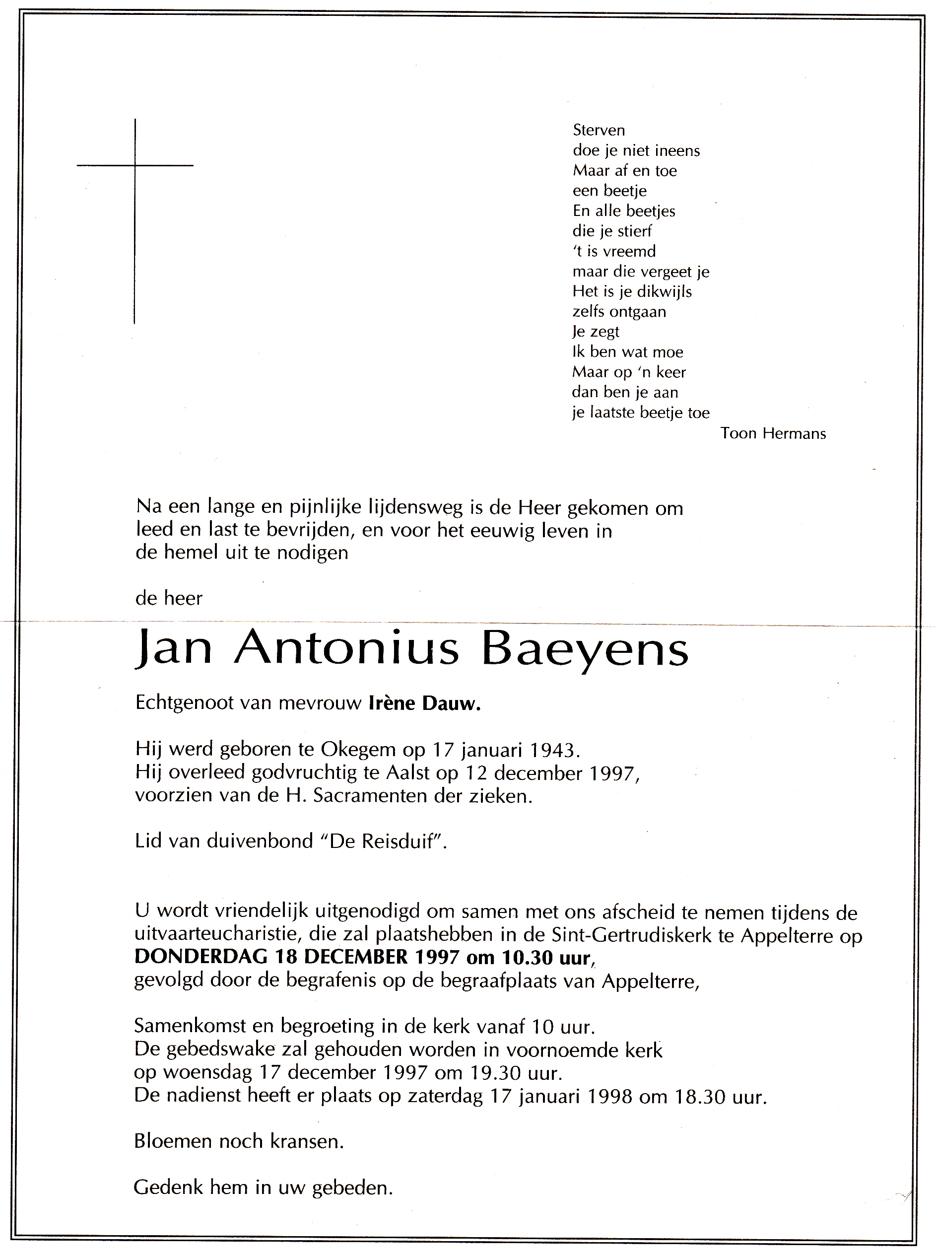 Baeyens Jan Antonius 
