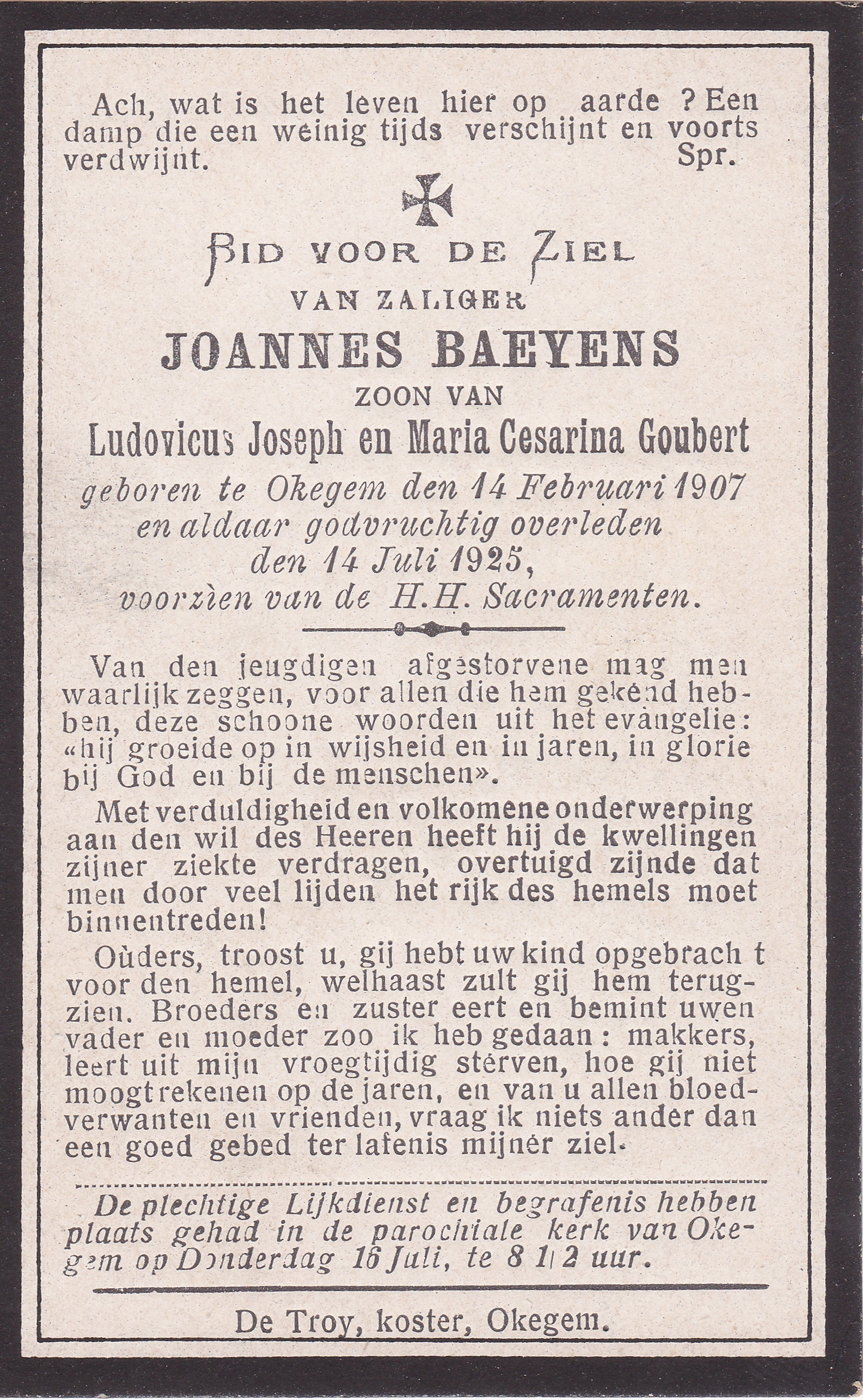 Baeyens Joannes       