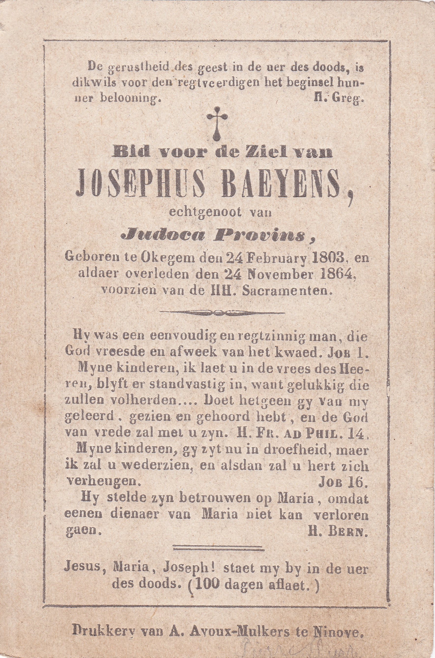Baeyens Josephus  