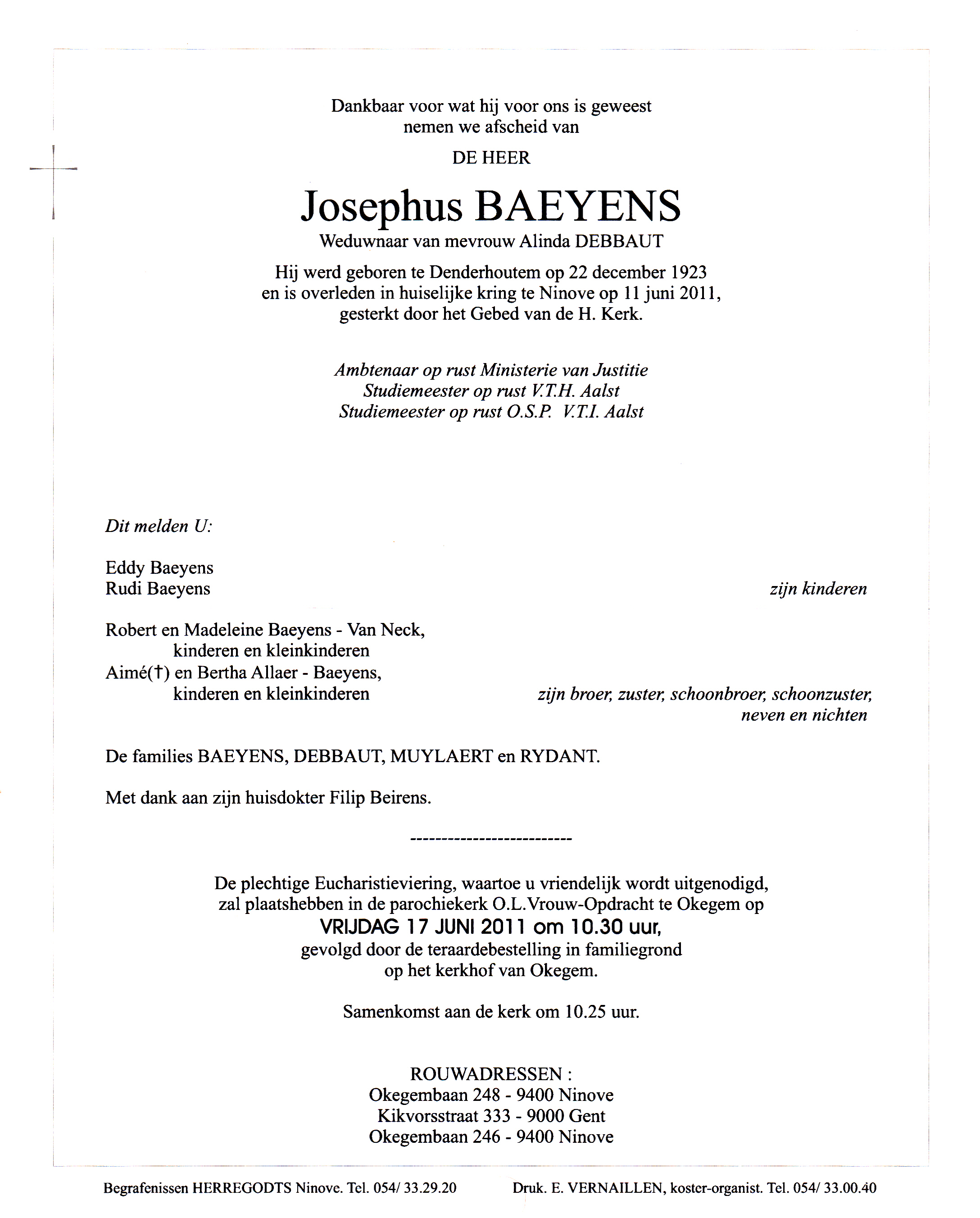 Baeyens Josephus