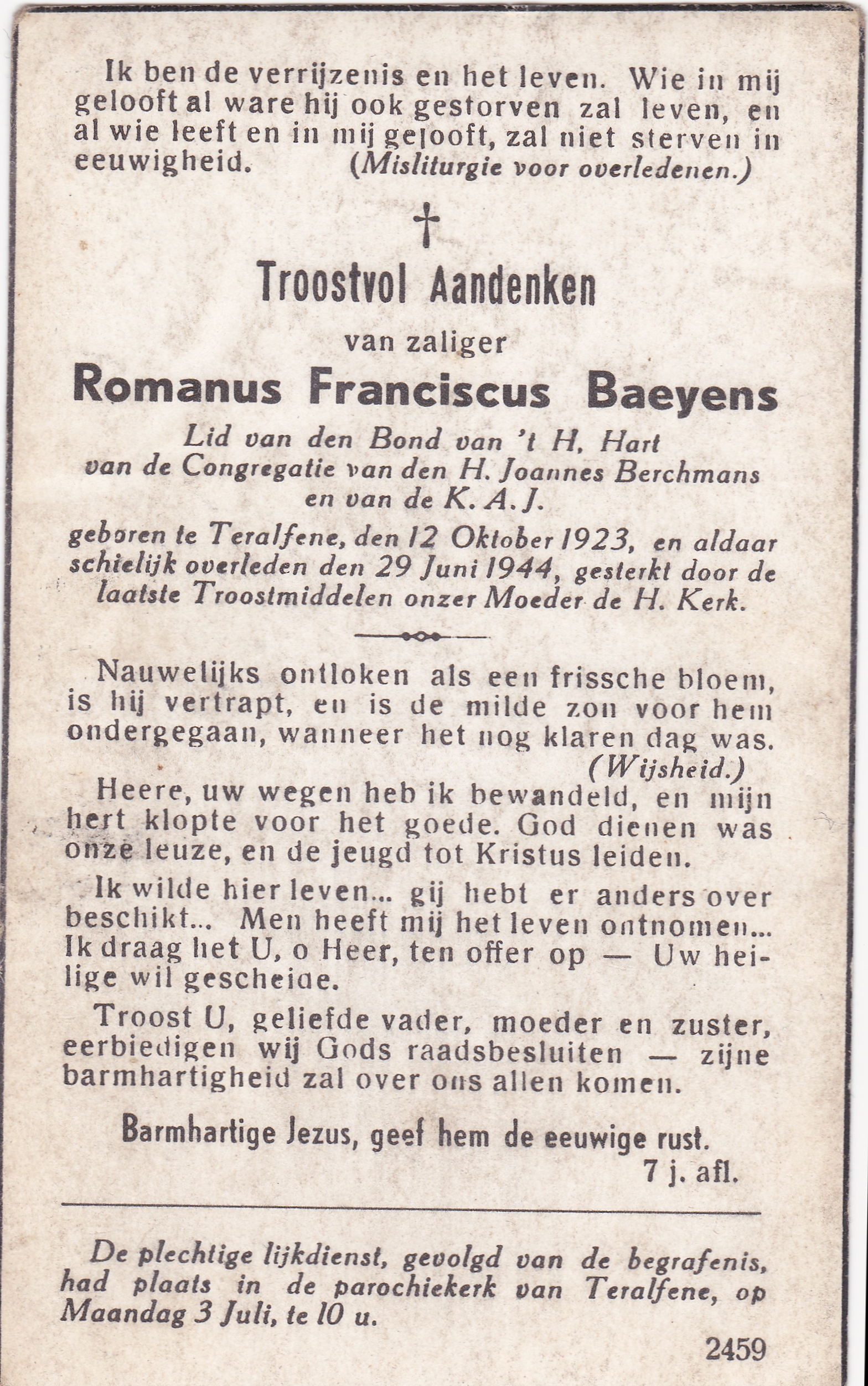 Baeyens Romanus Franciscus