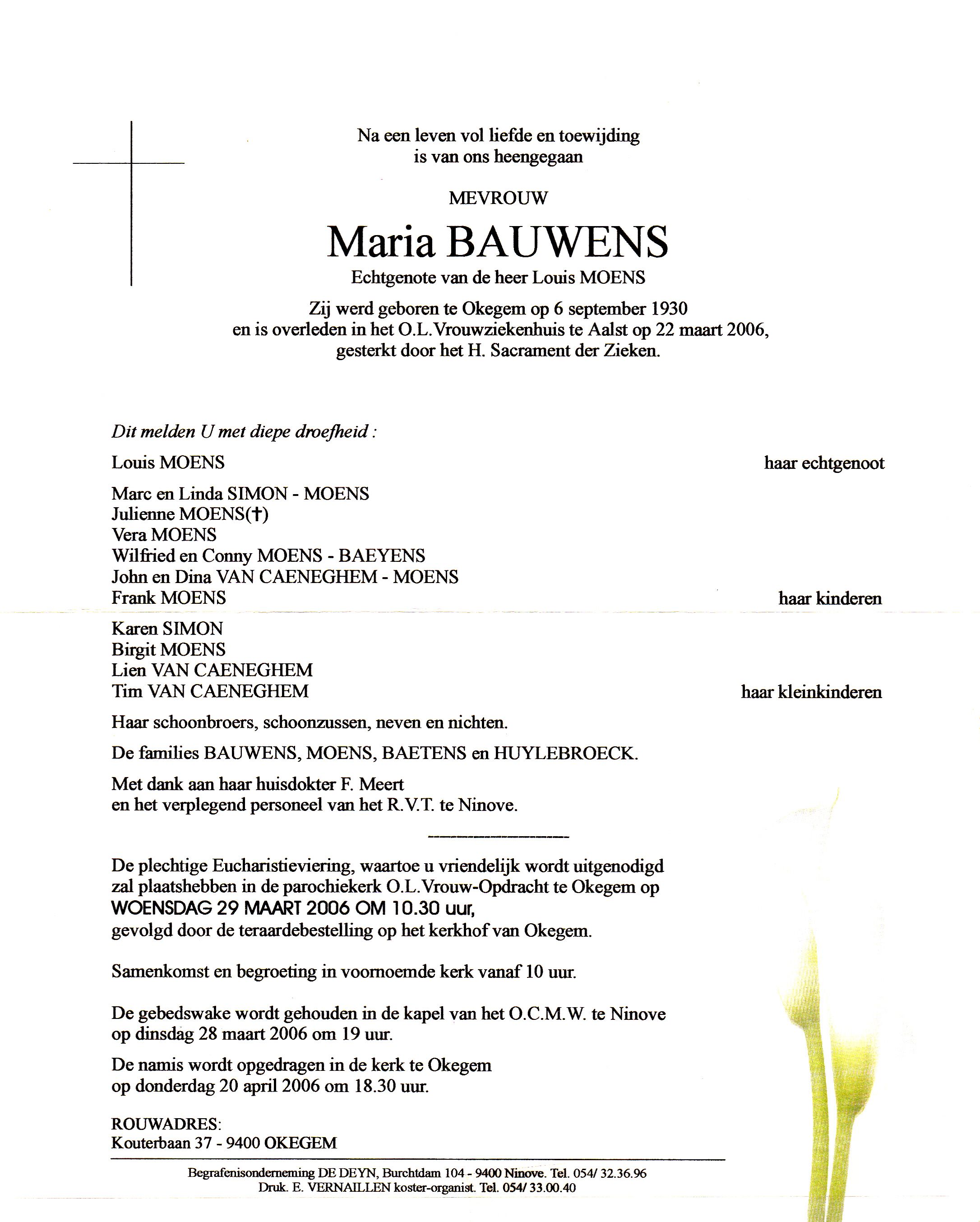 Bauwens Maria  