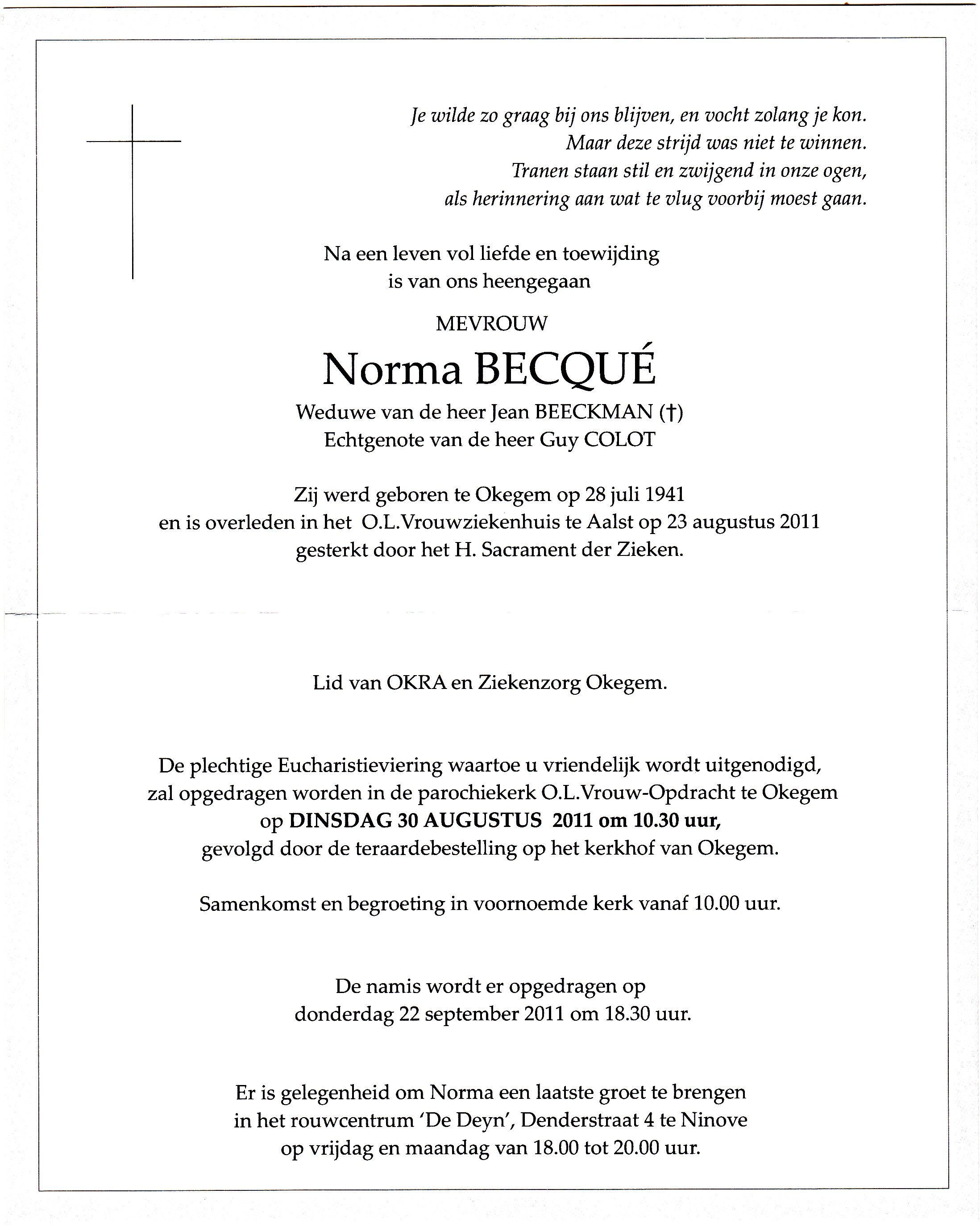 Becqué Norma    