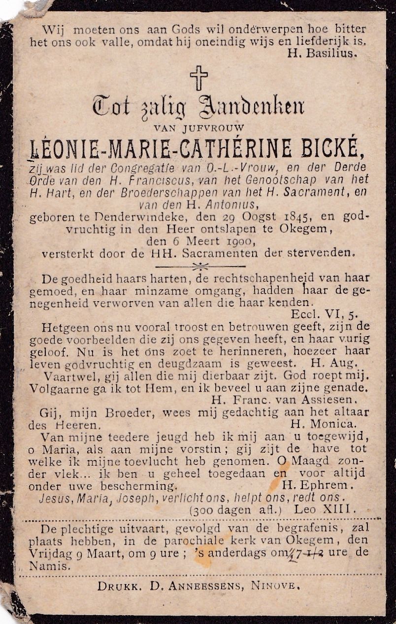Bické Léonie Marie Cathérine