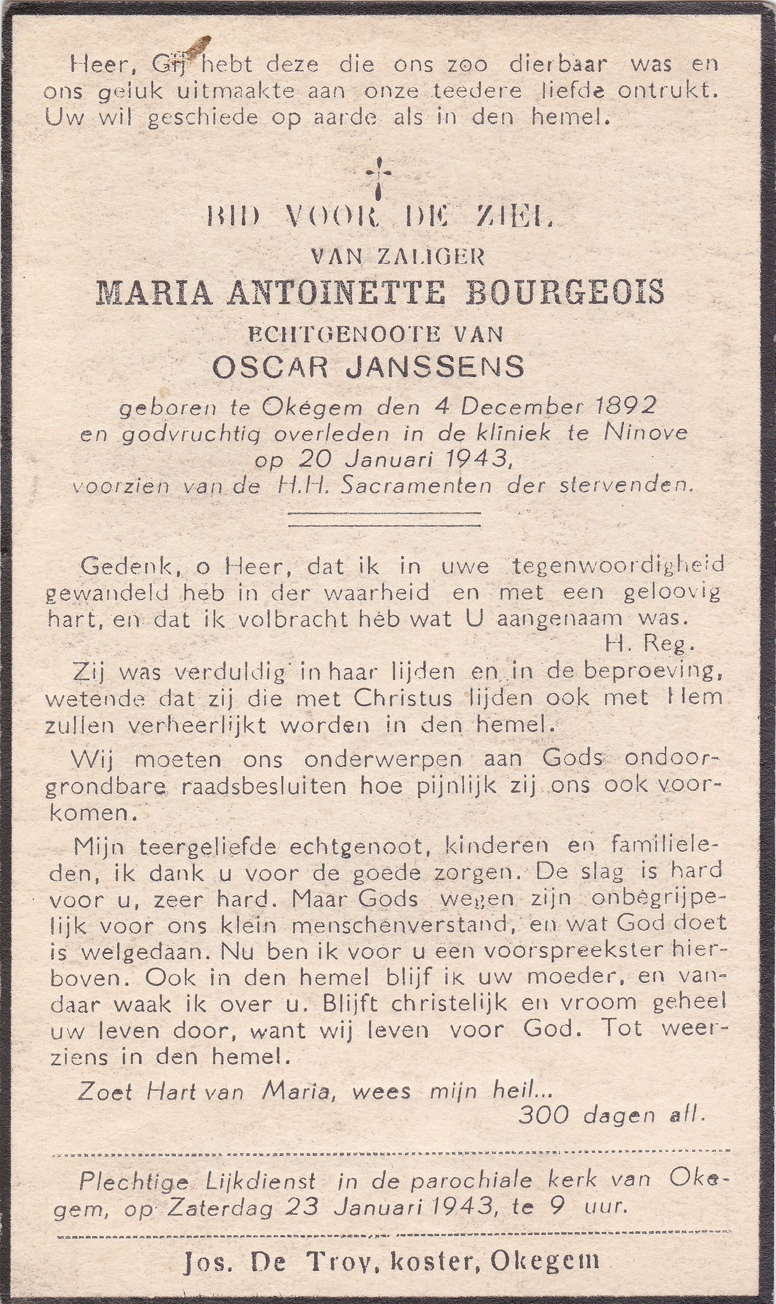 Bourgeois Maria Antoinette