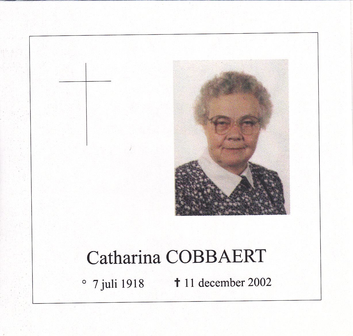 Cobbaert Catharina   