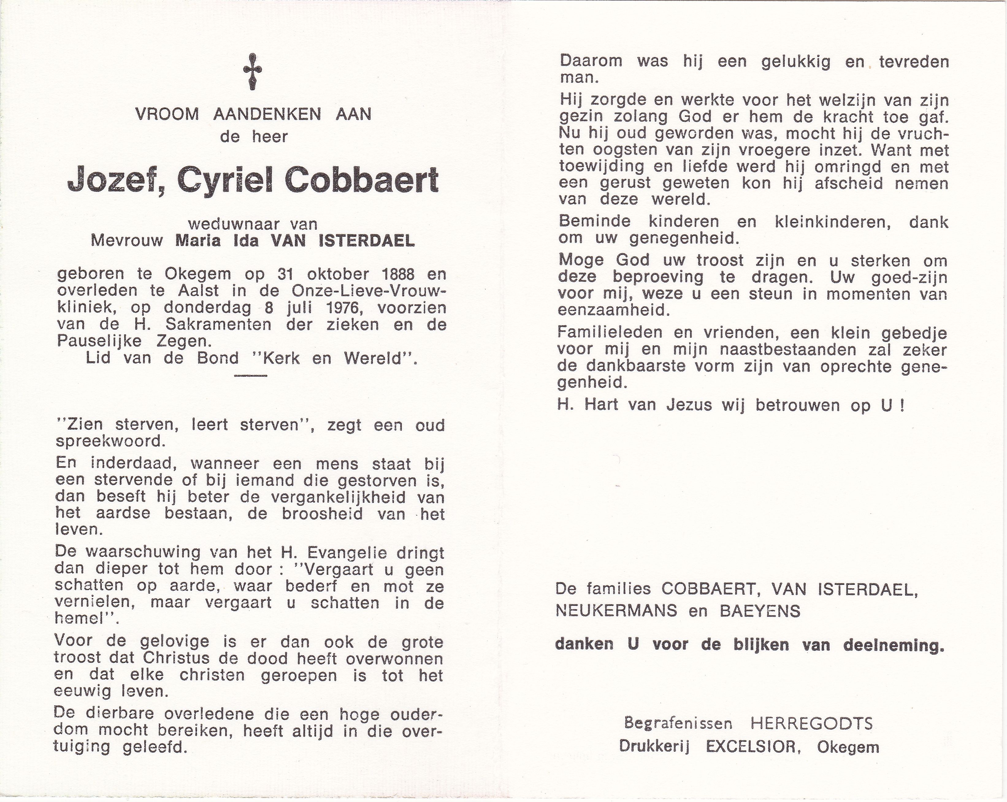 Cobbaert Jozef Cyriel