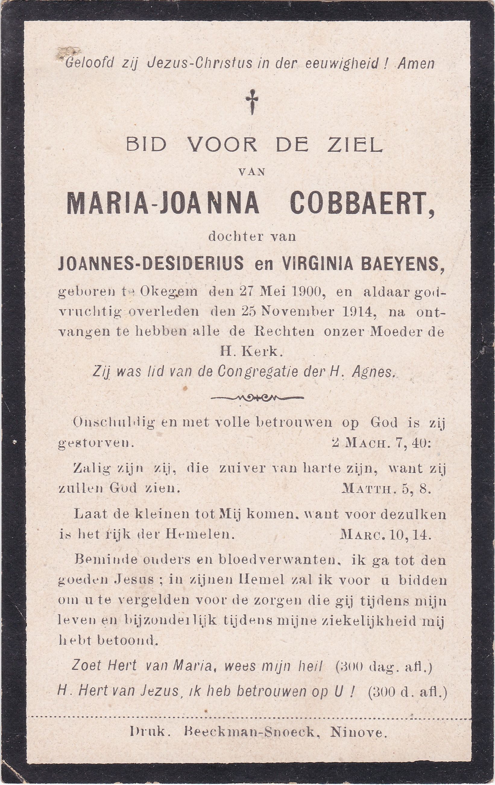 Cobbaert Maria Joanna