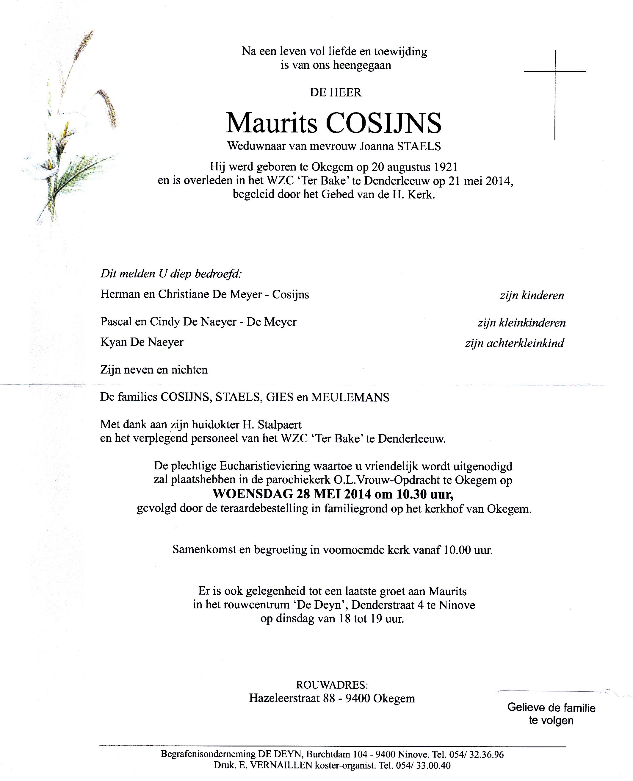 Cosijns Maurits 