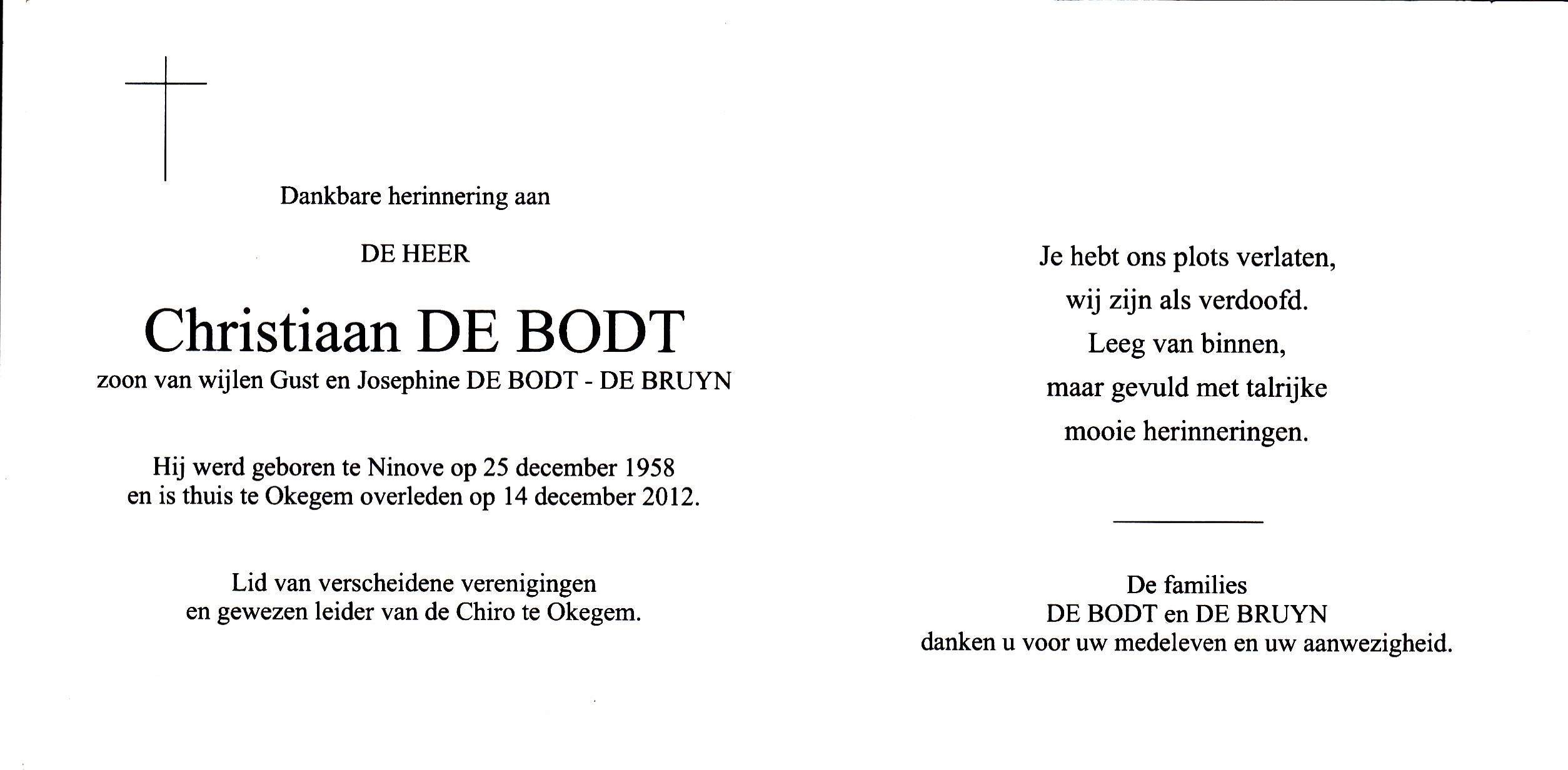 De Bodt Christiaan