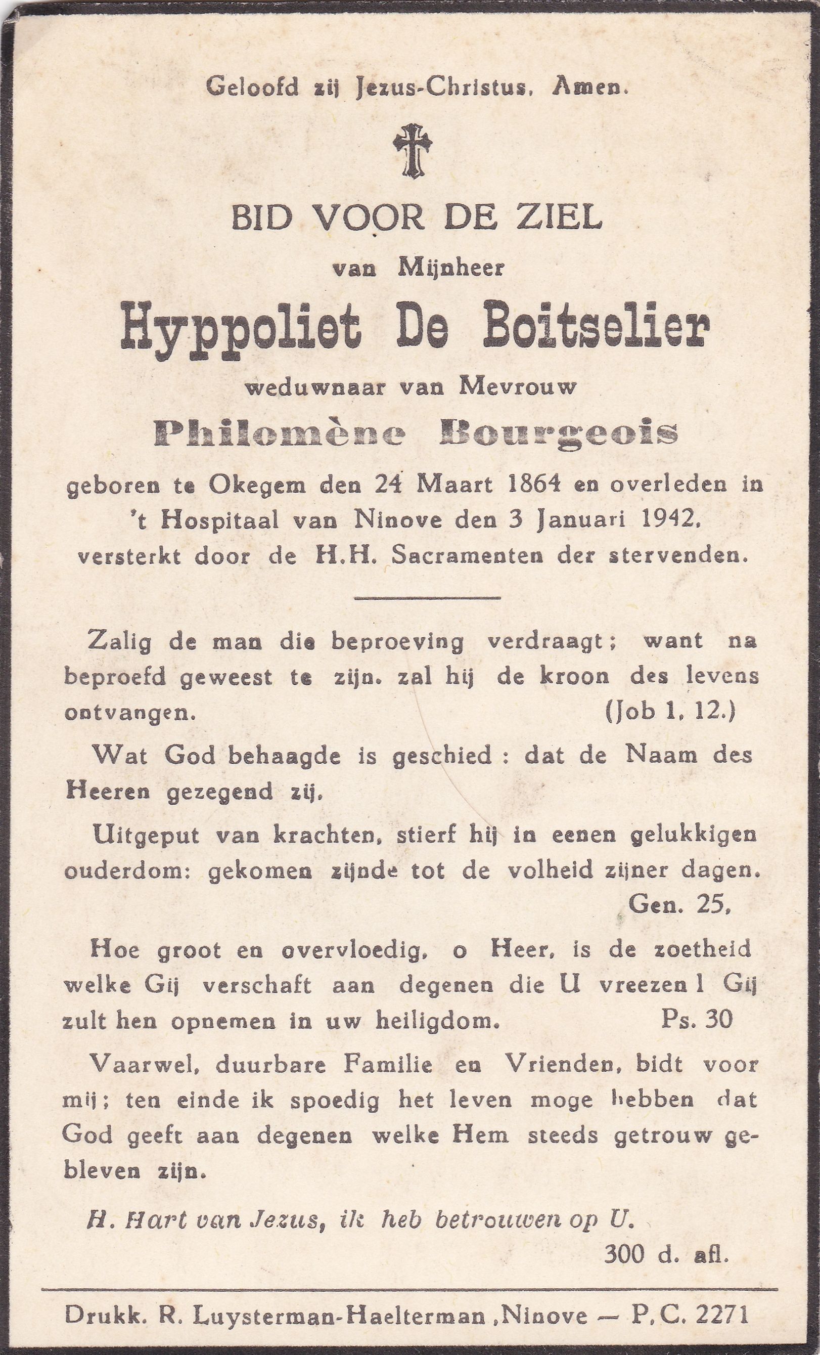 De Boitselier Hyppoliet