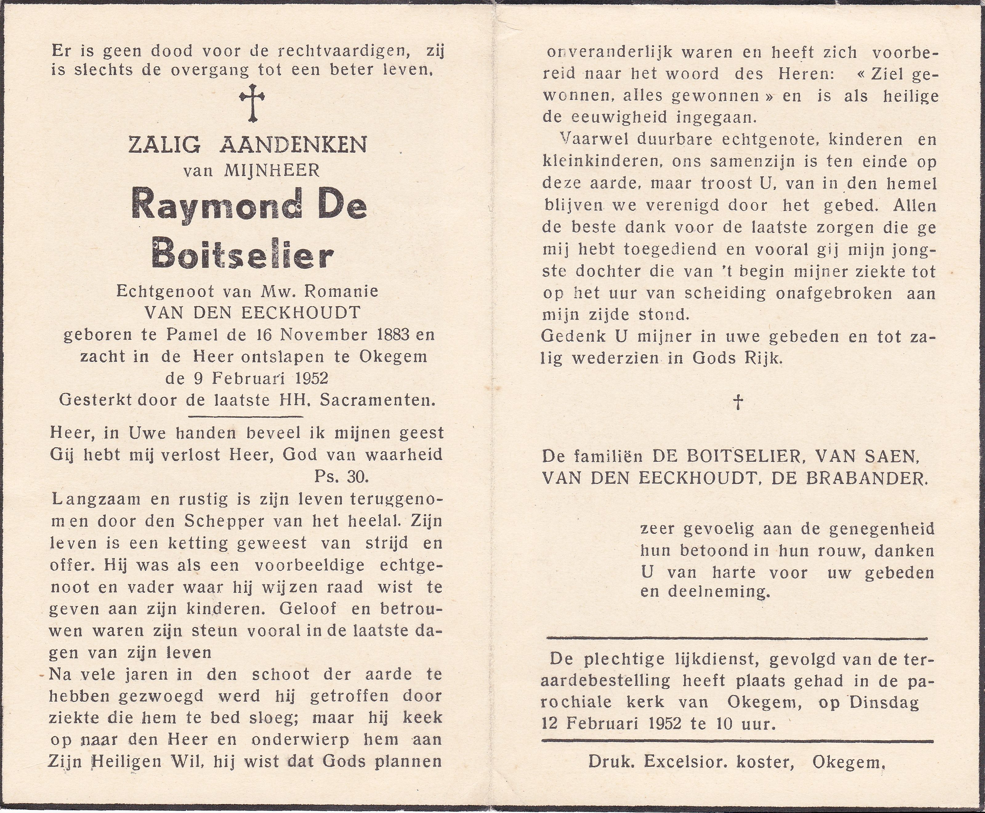 De Boitselier Raymond