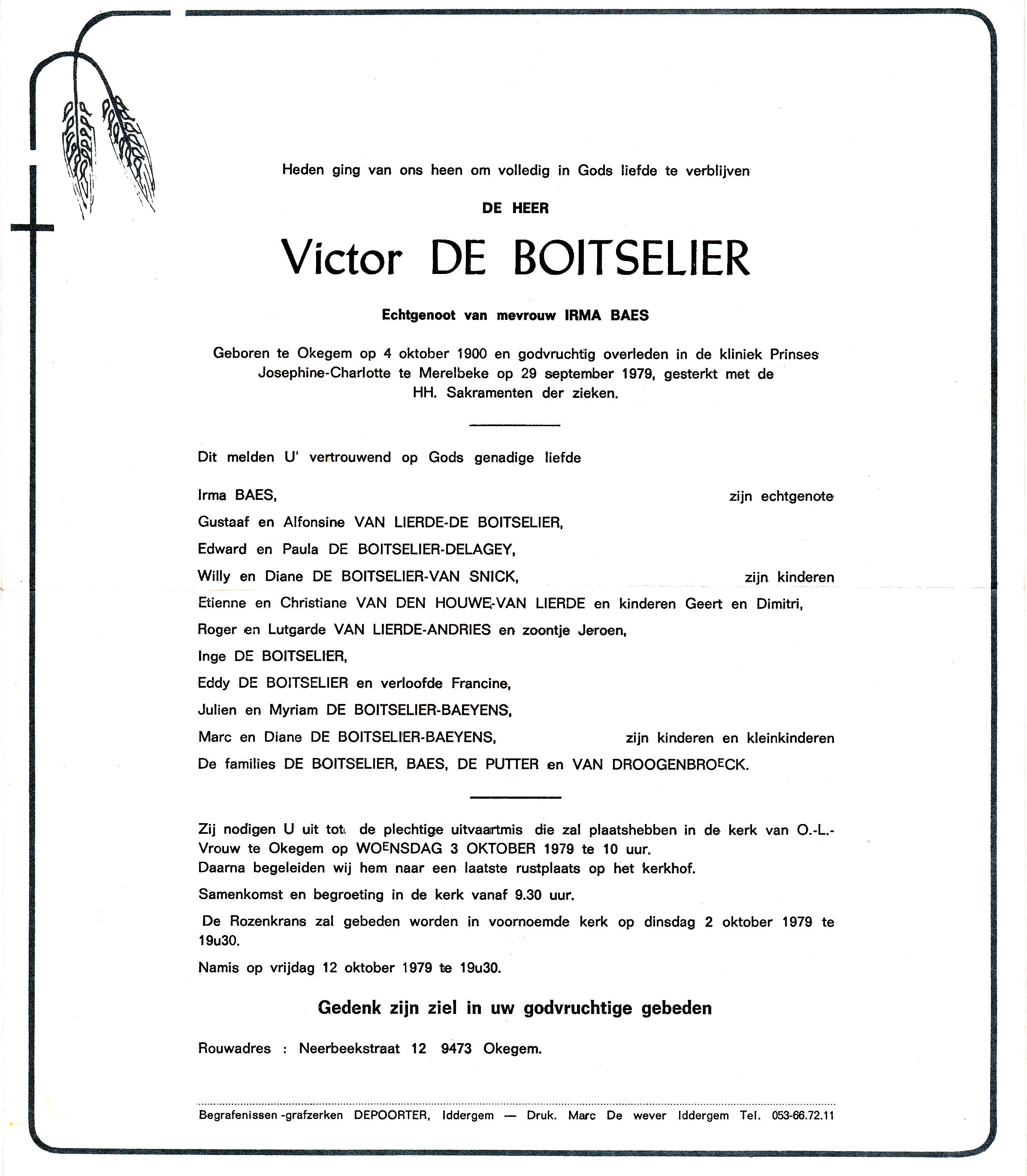 De Boitselier Victor 