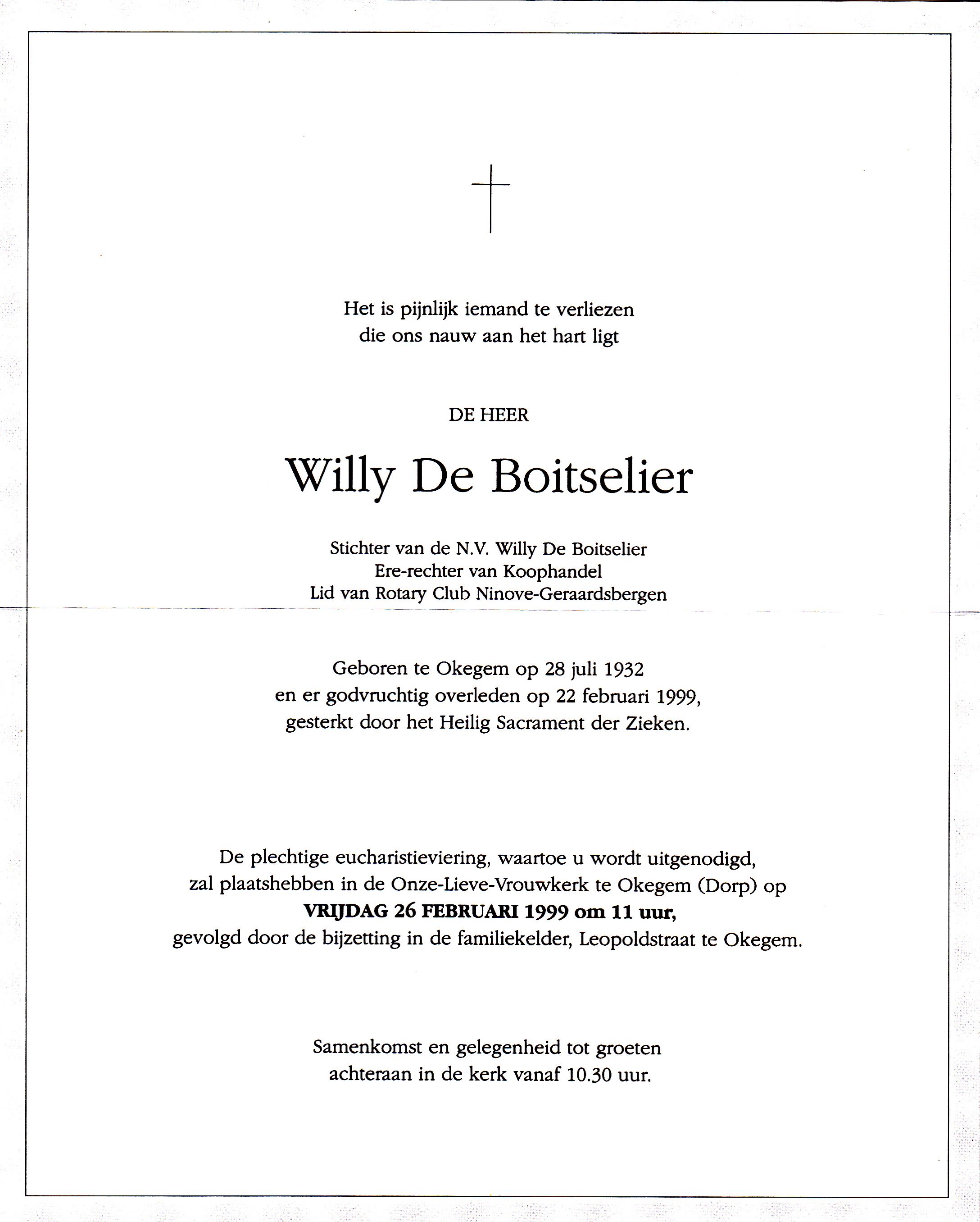 De Boitselier Willy    