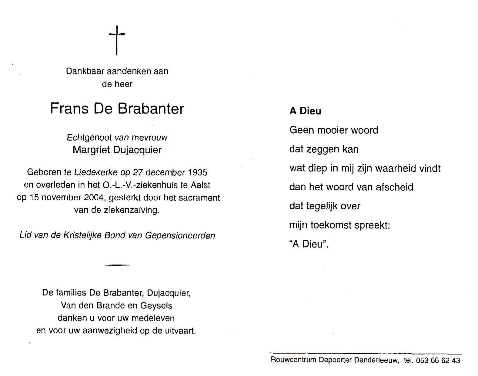 De Brabanter Frans  