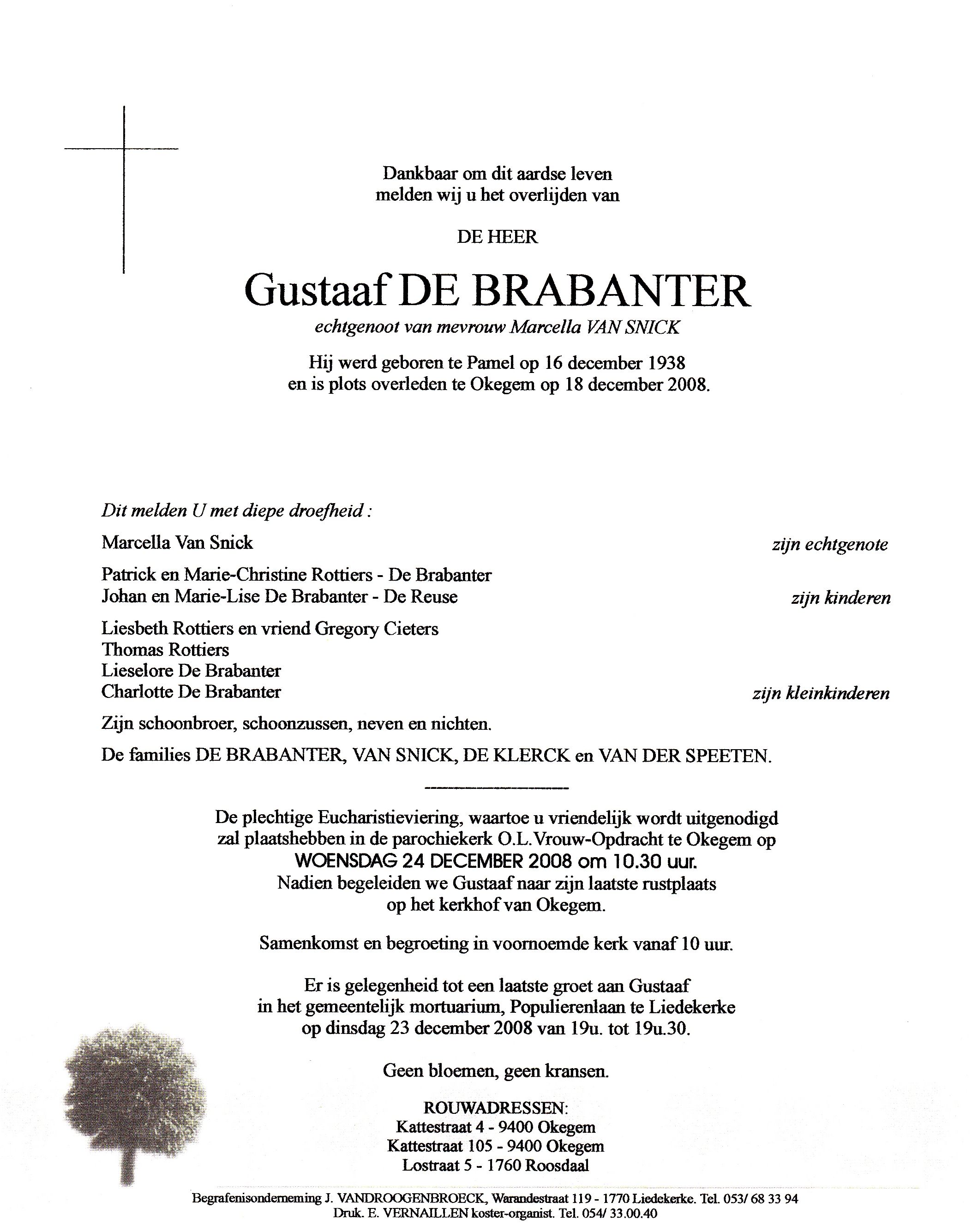 De Brabanter Gustaaf  