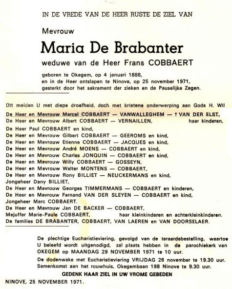 De Brabanter Maria   