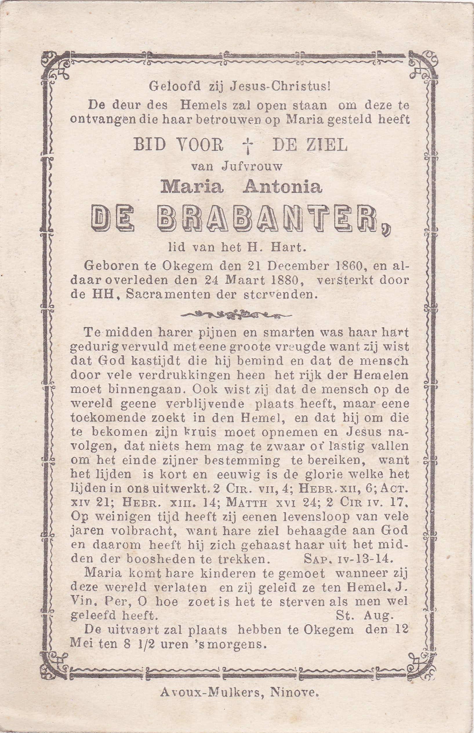 De Brabanter Maria Antonia   