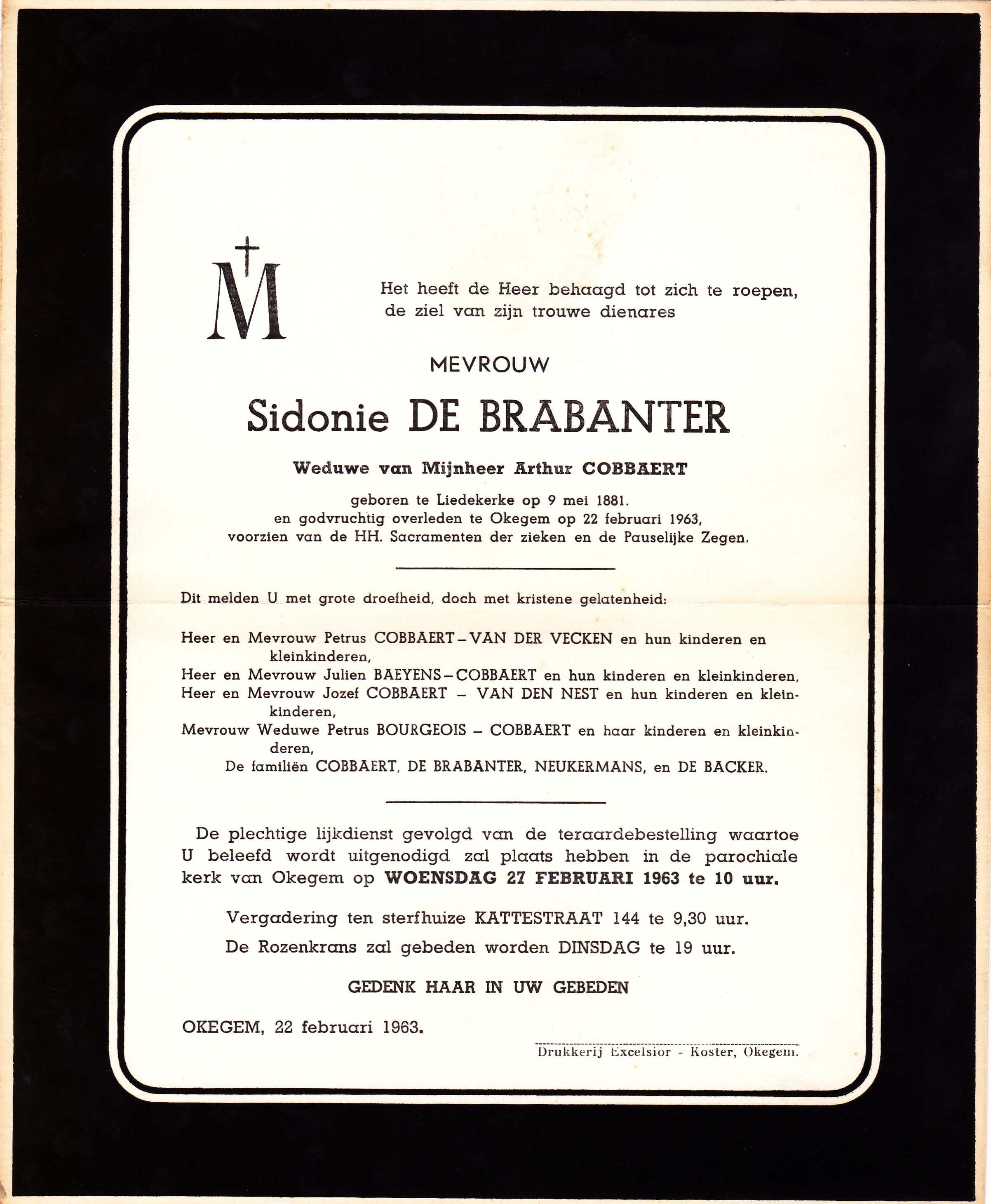 De Brabanter Sidonie    