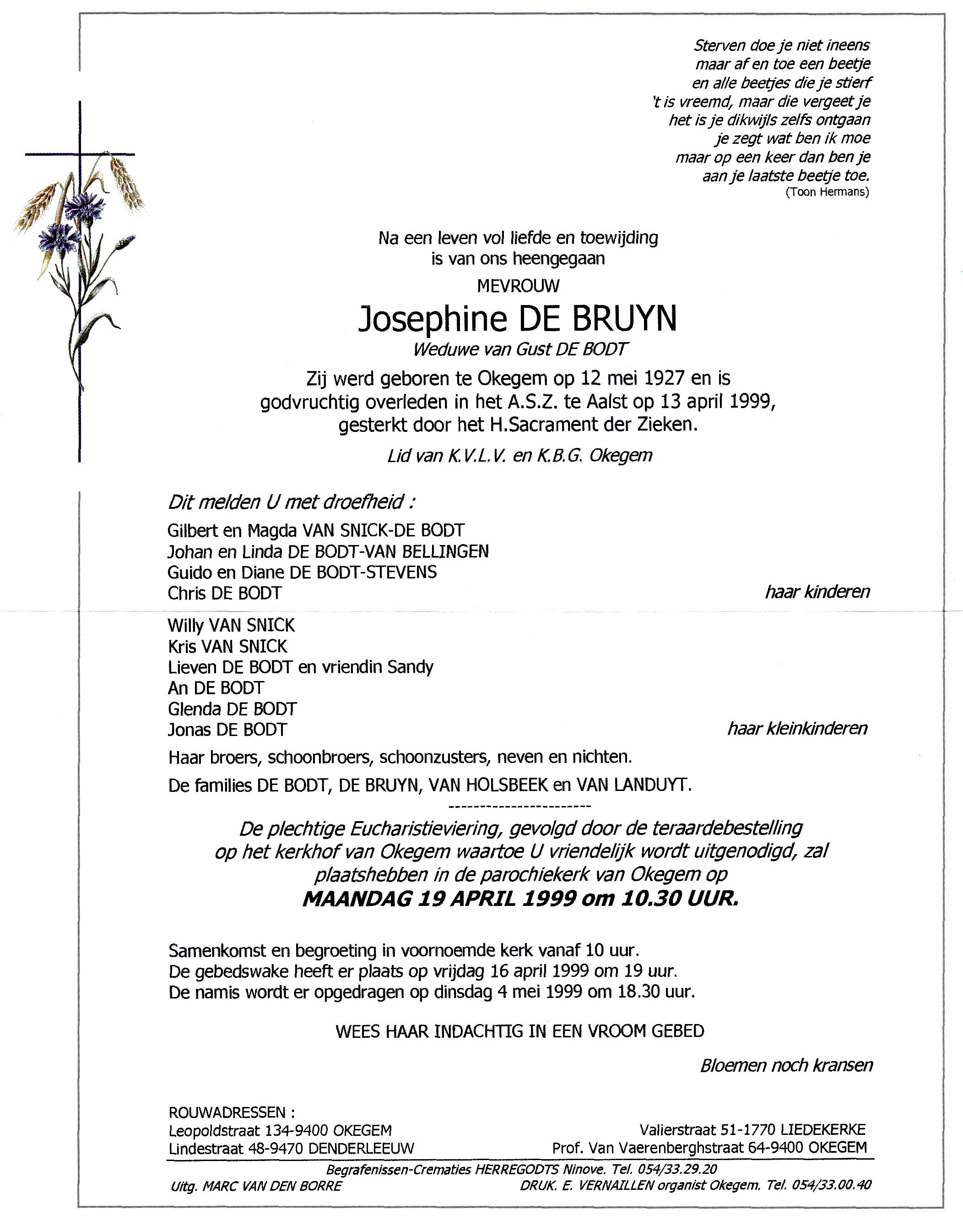 De Bruyn Josephine   