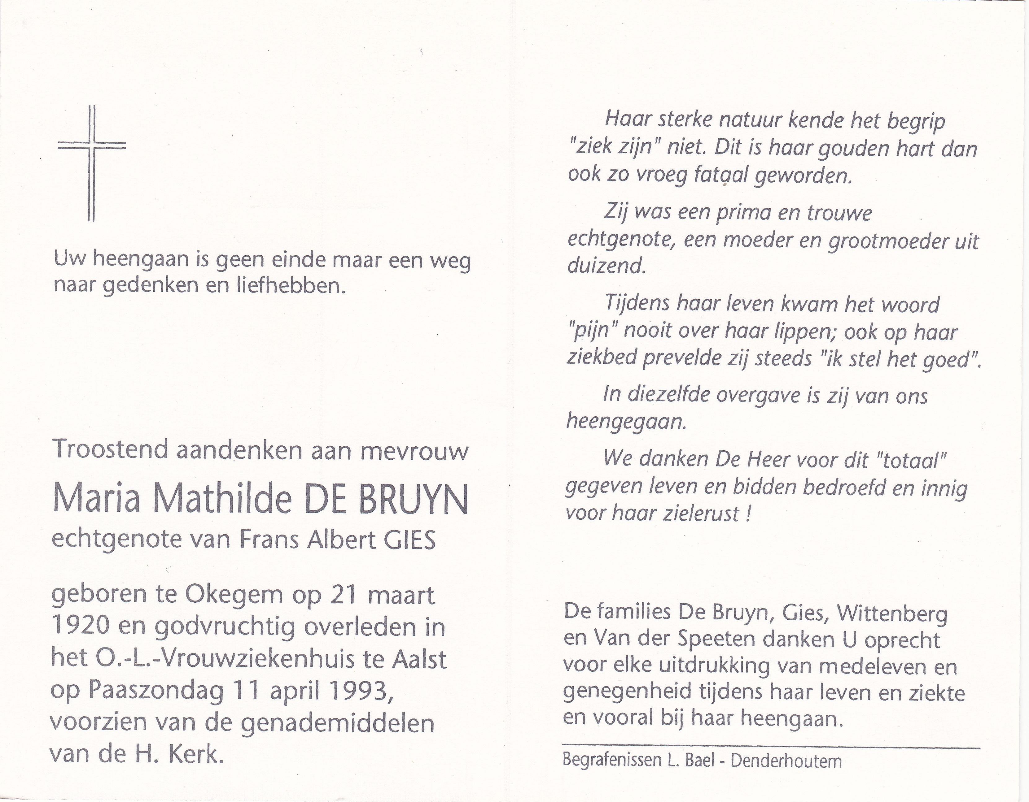 De Bruyn Maria Mathilde