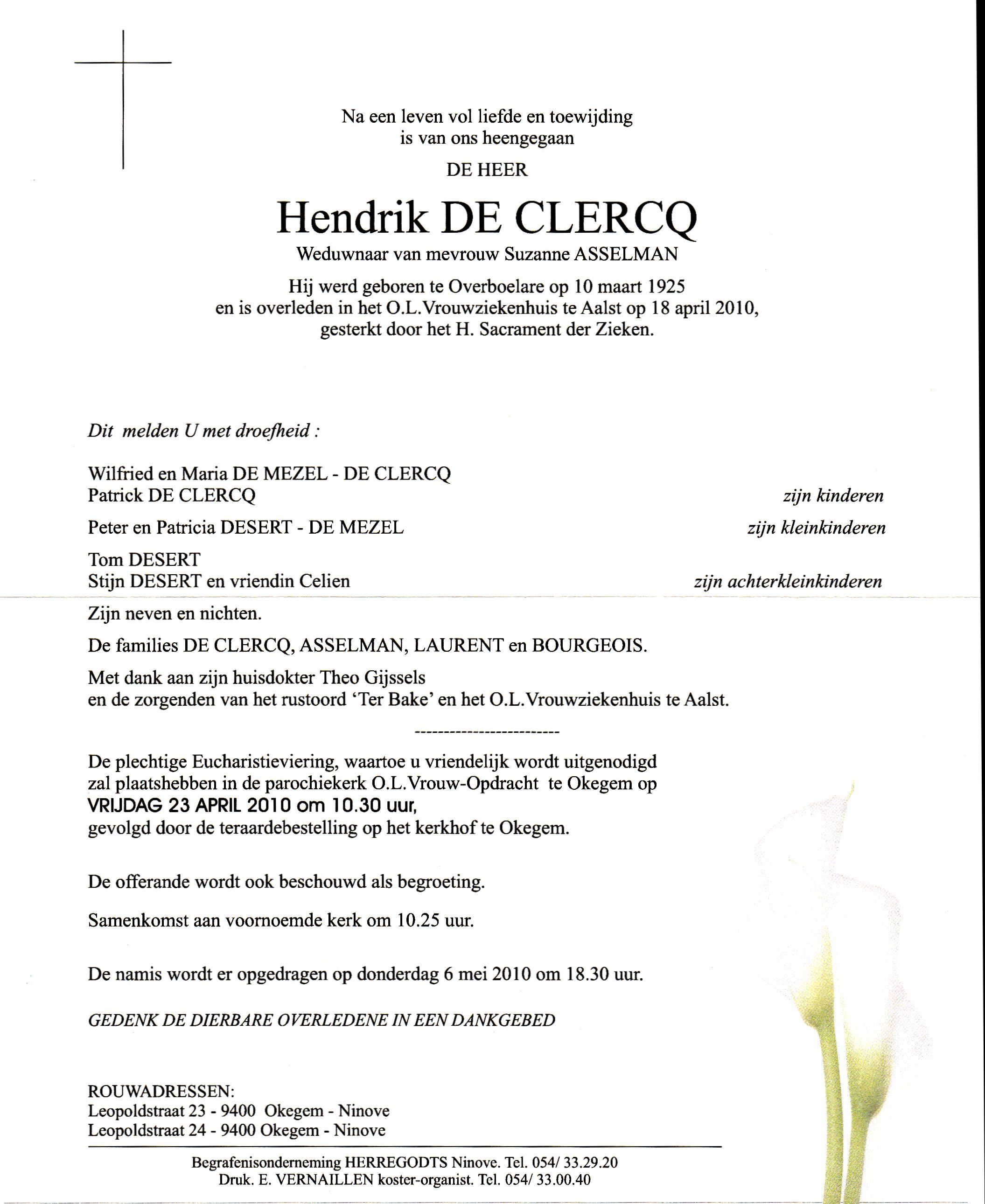 De Clercq Hendrik 