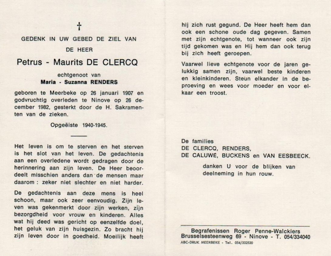 De Clercq Petrus Maurits