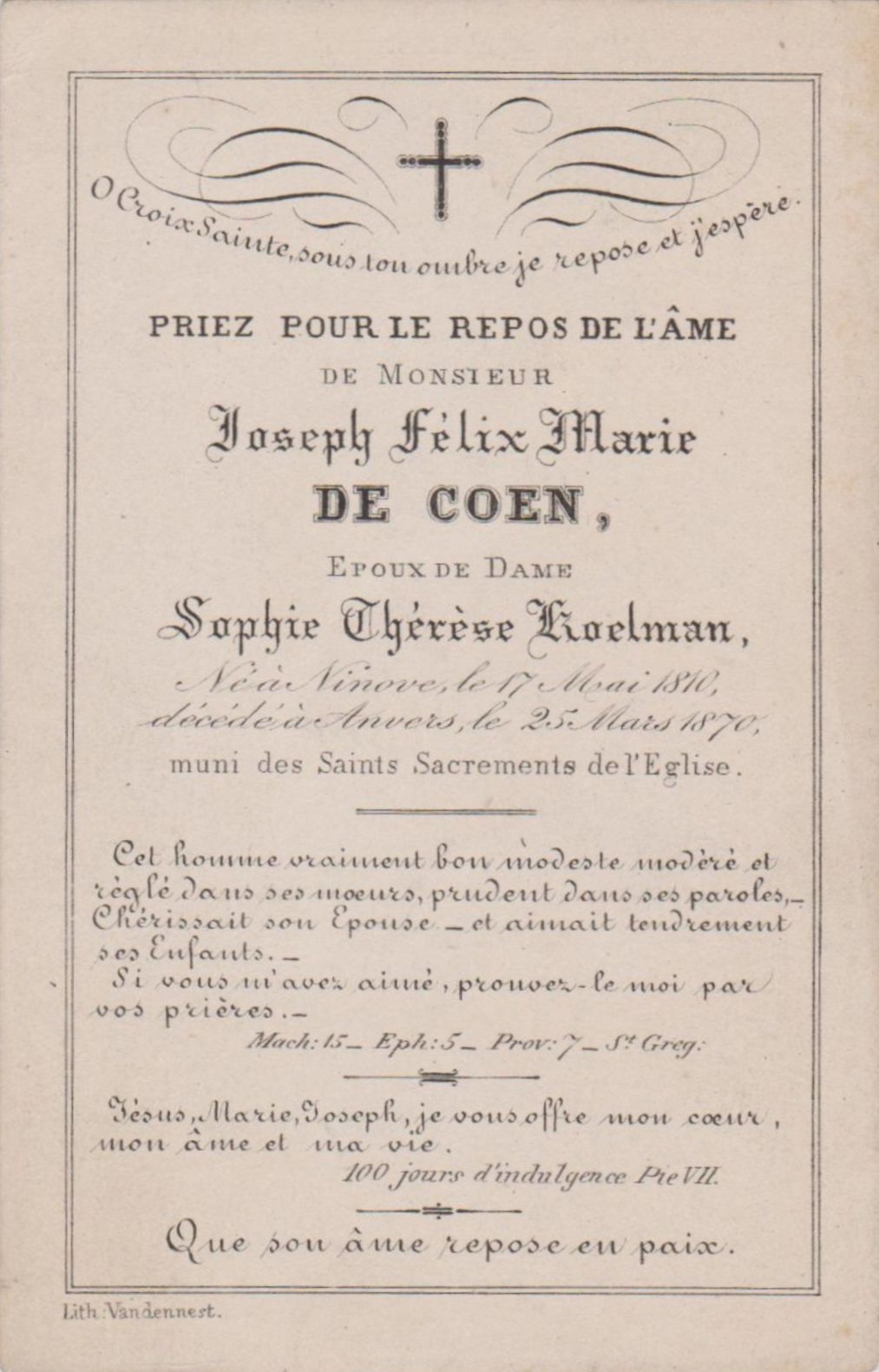 De Coen Joseph Felix Marie (2)