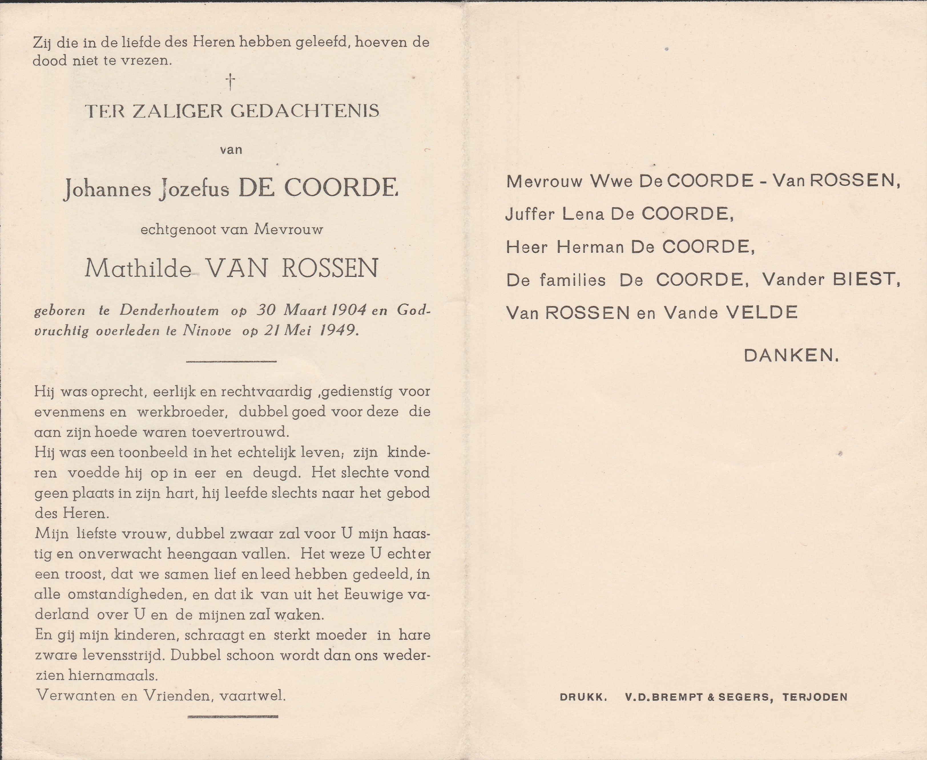 De Coorde Johannes Jozefus